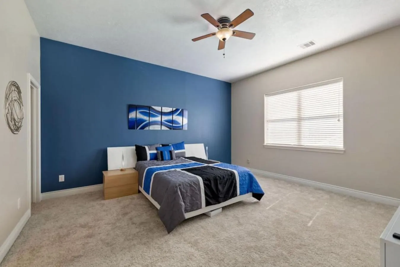 Bedroom, Bed in Stylish 3 Bedroom With Tons of Games and 85 Inch TV