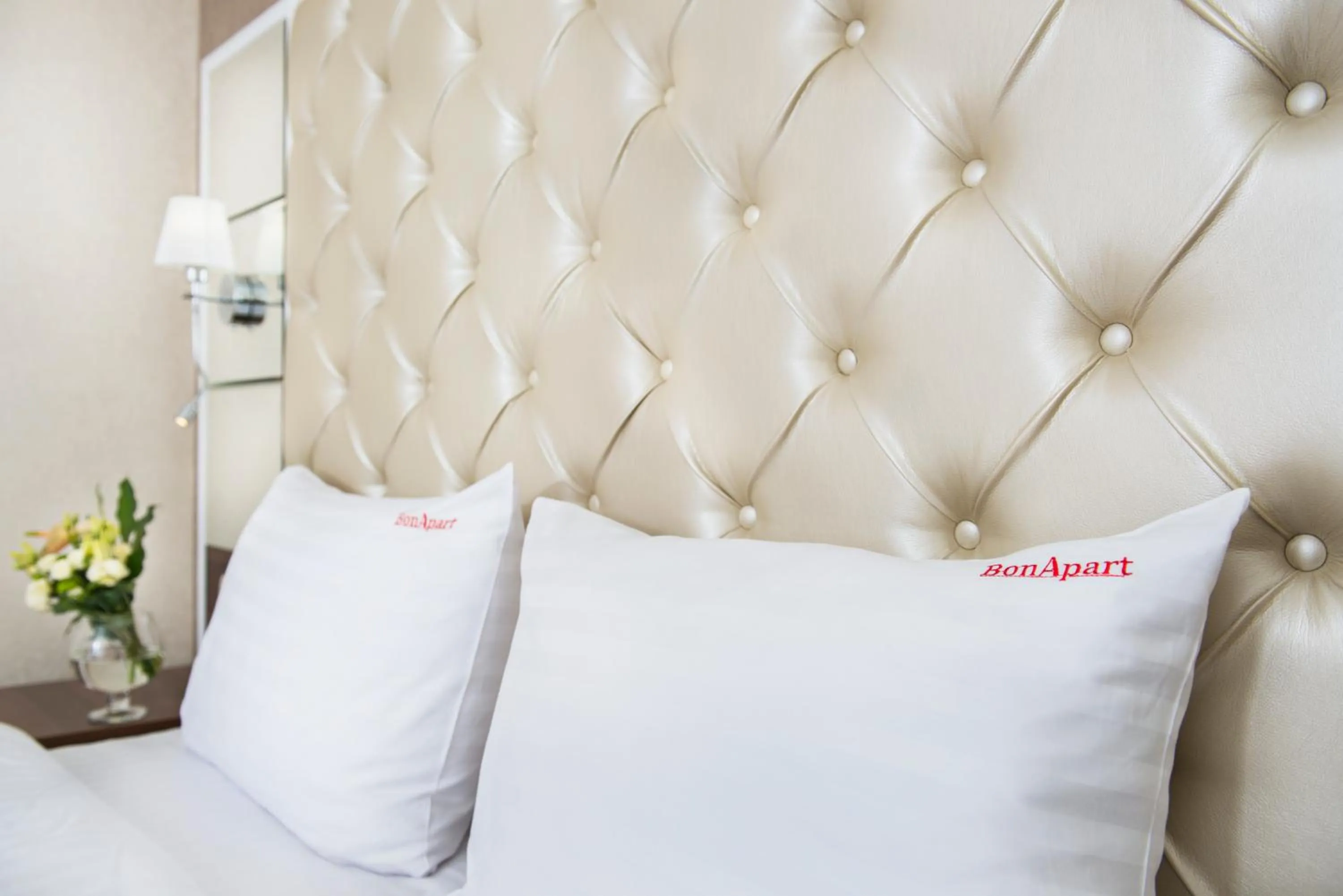 Decorative detail, Bed in BonApart Hotel by UHM