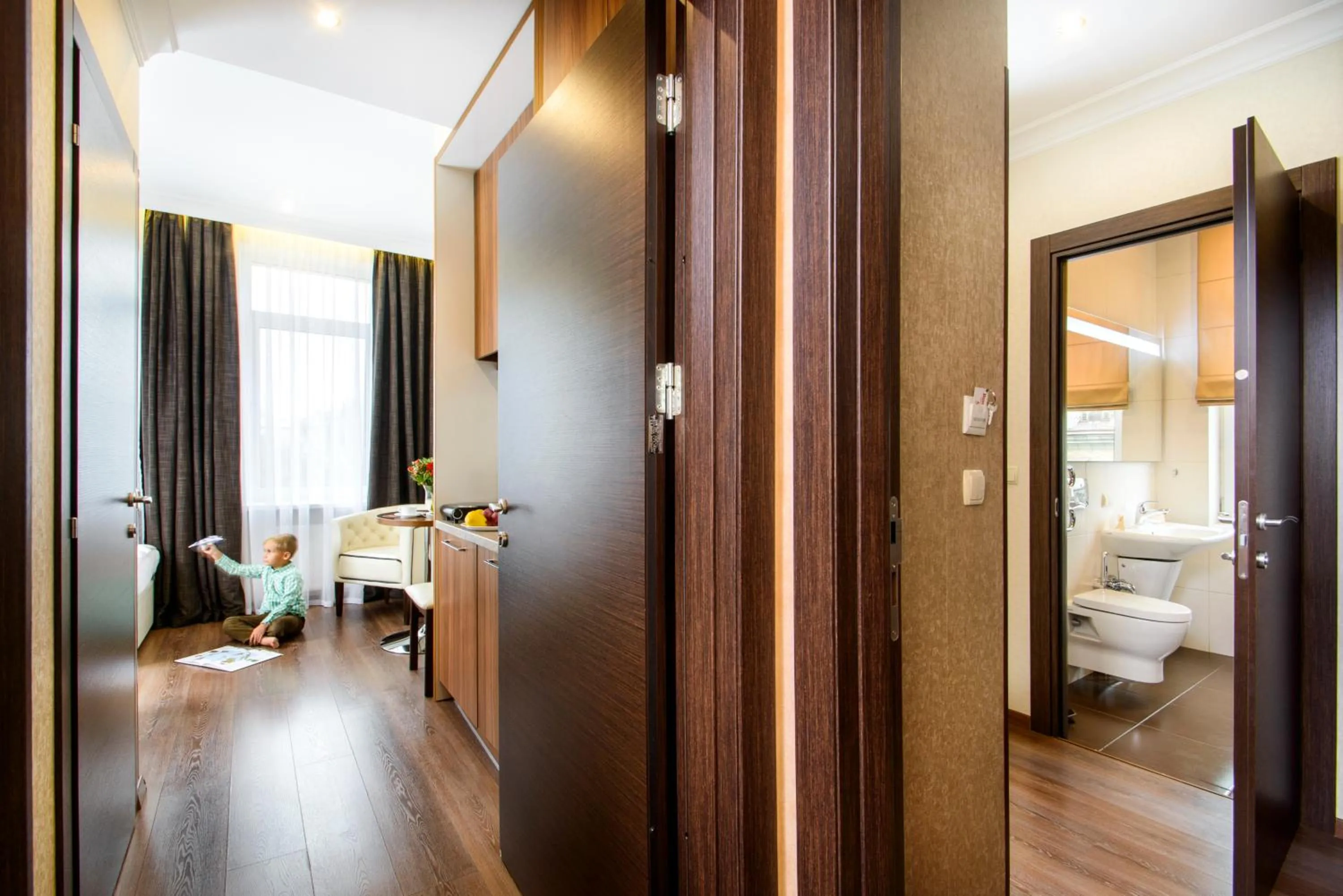 Seating area, Bed in BonApart Hotel by UHM