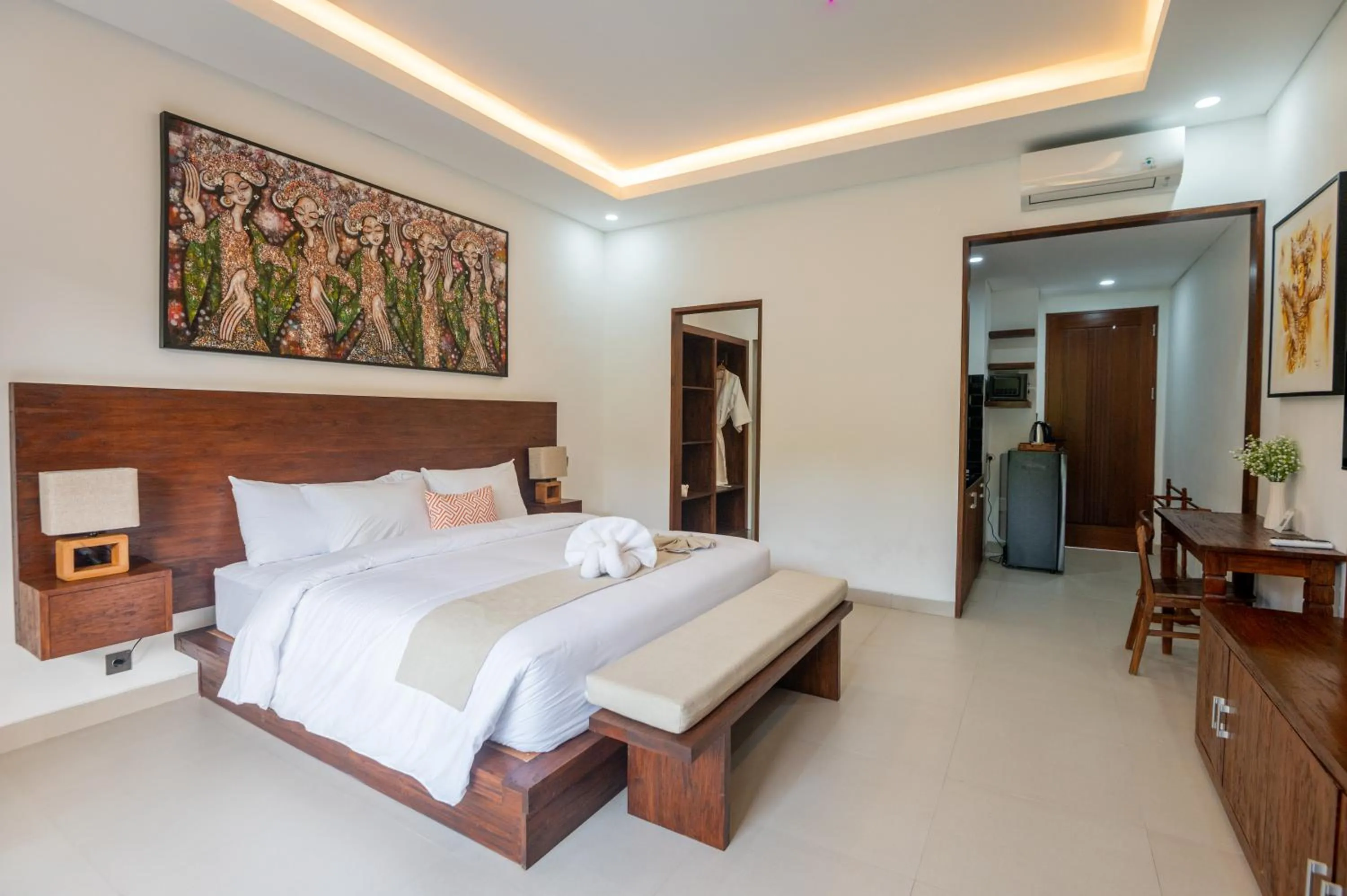 Bed in Griya Shanti Suites