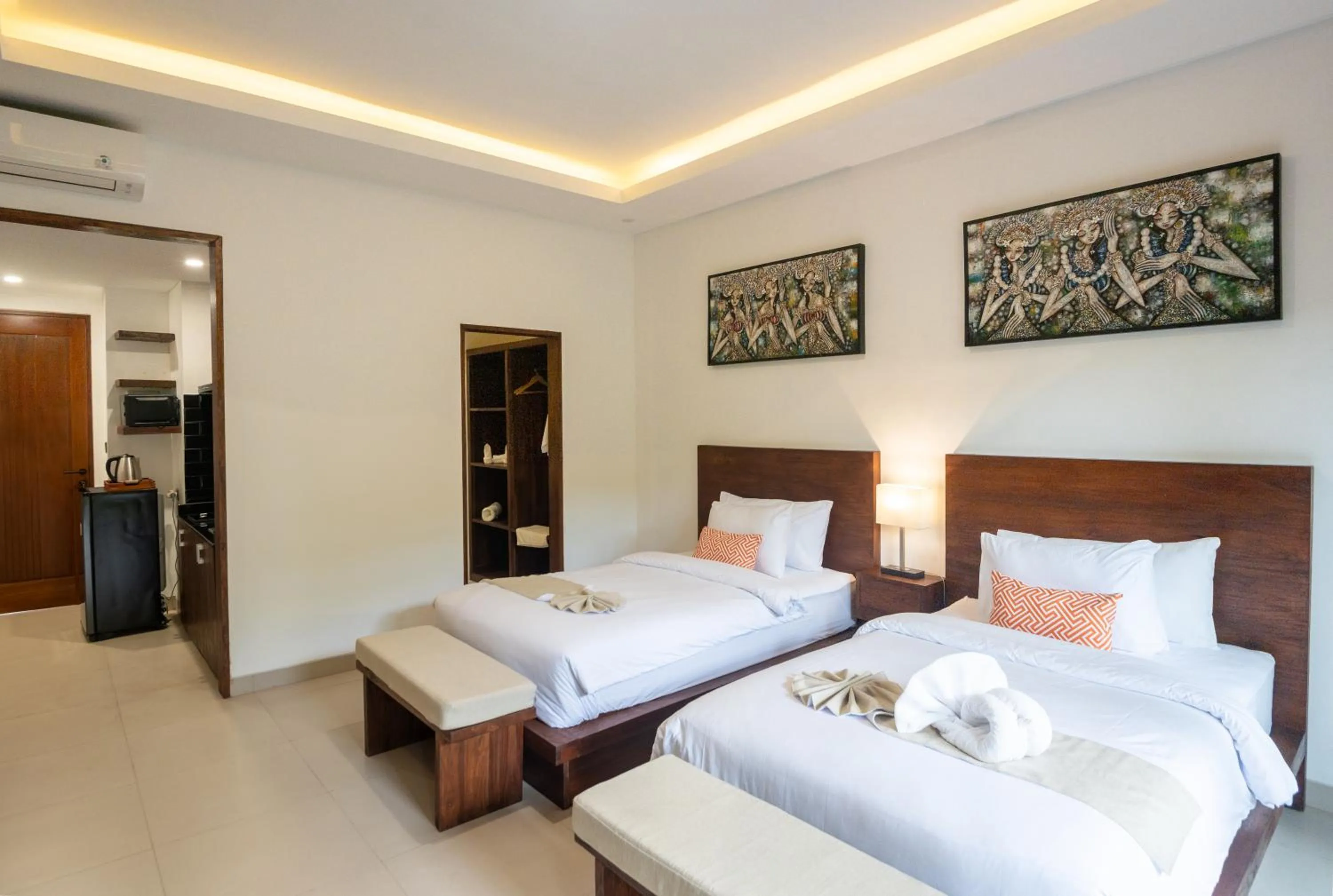 Bed in Griya Shanti Suites