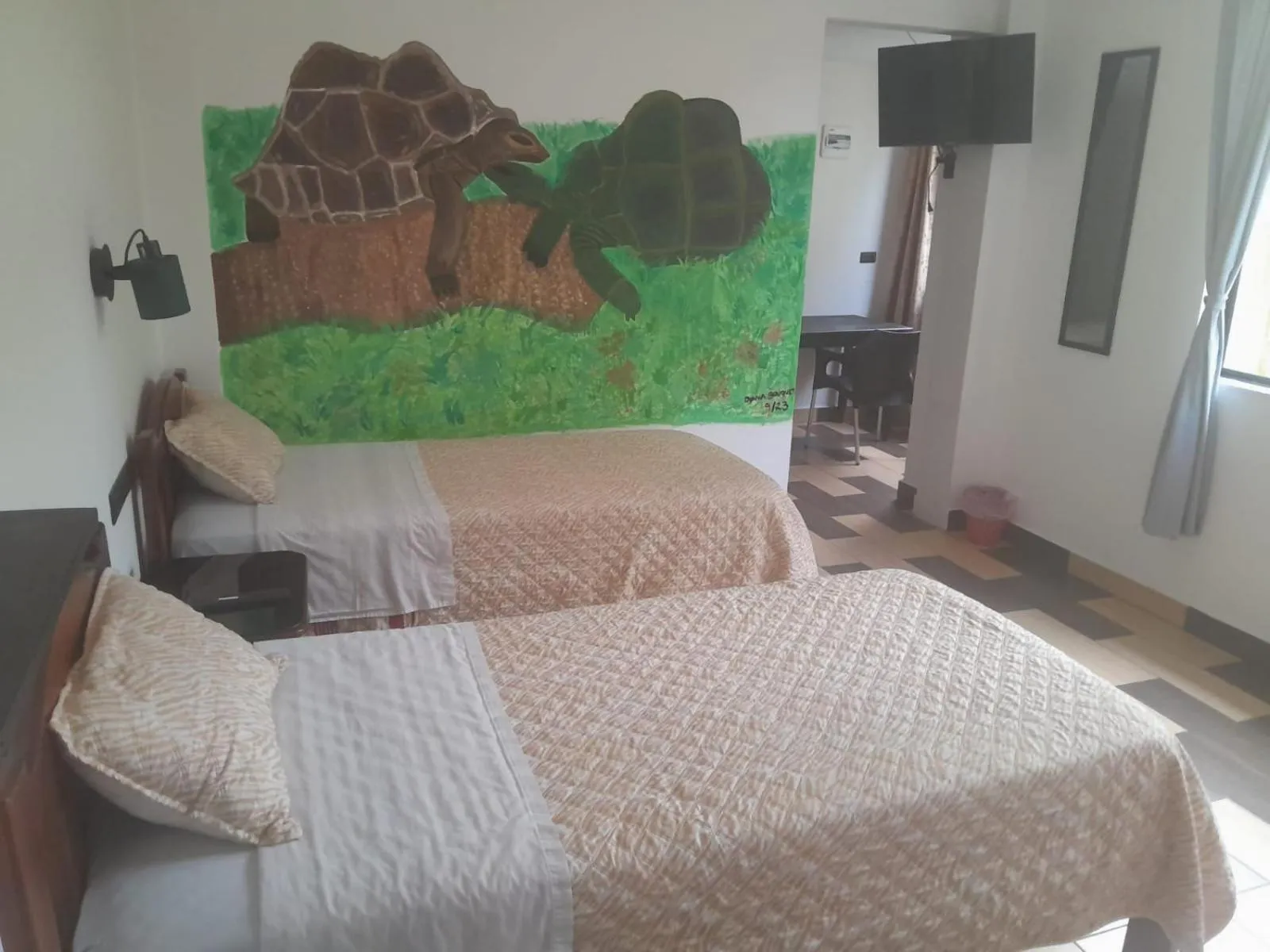 Bed in Hostal Limoncocha