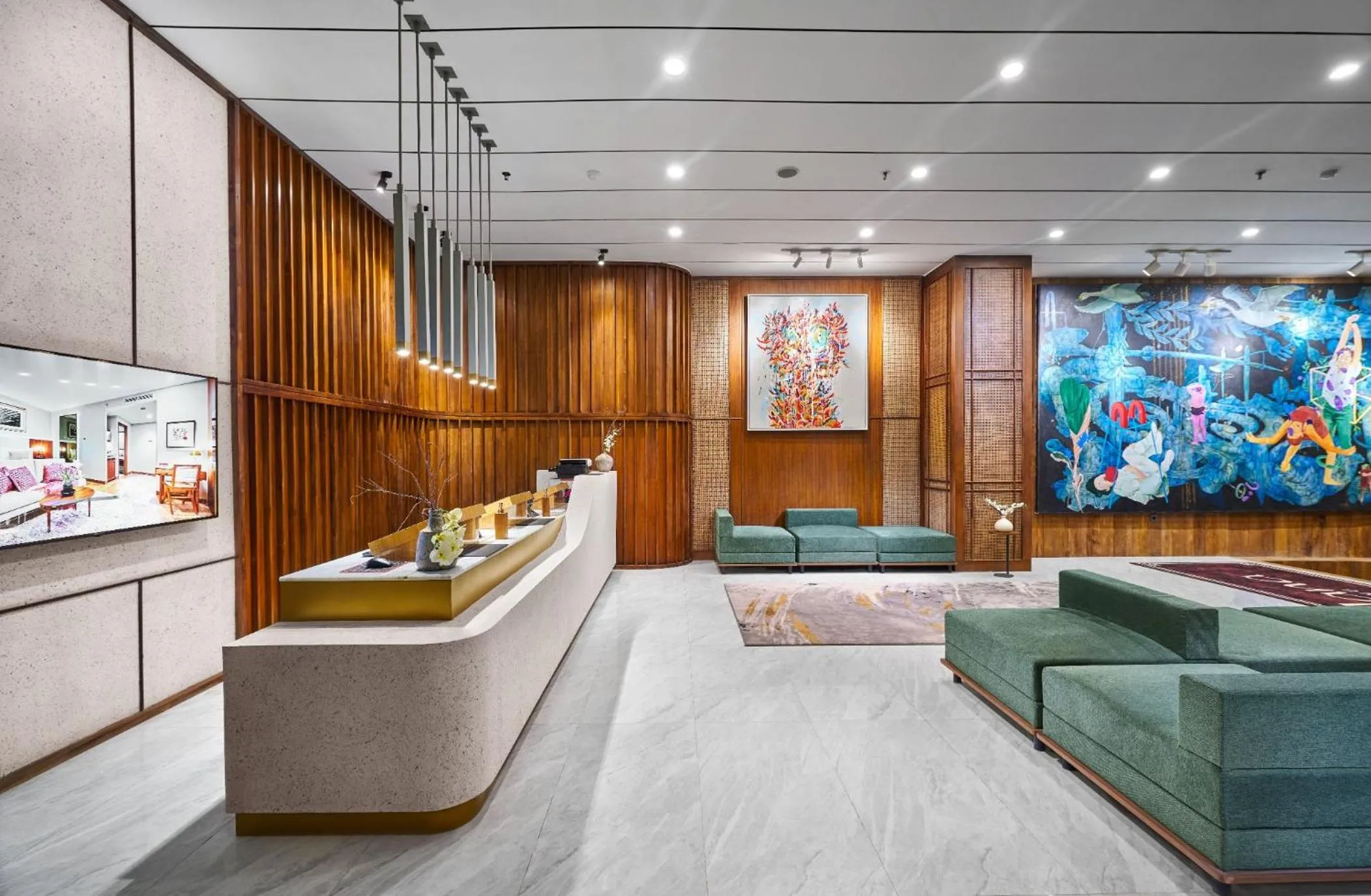 Lobby or reception in The Alana Hotel Malang