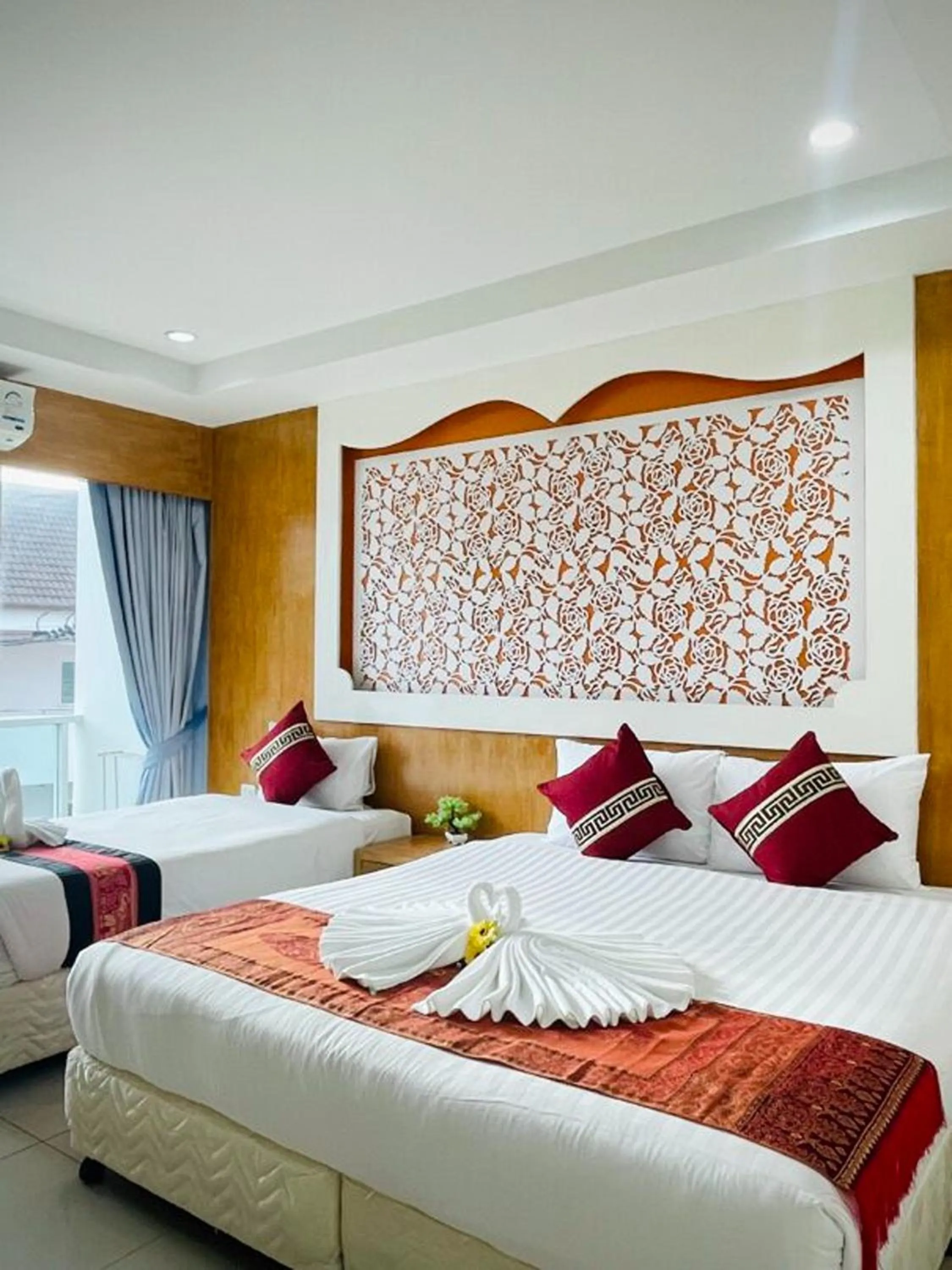 Bedroom, Bed in T & C Hotel Patong Beach