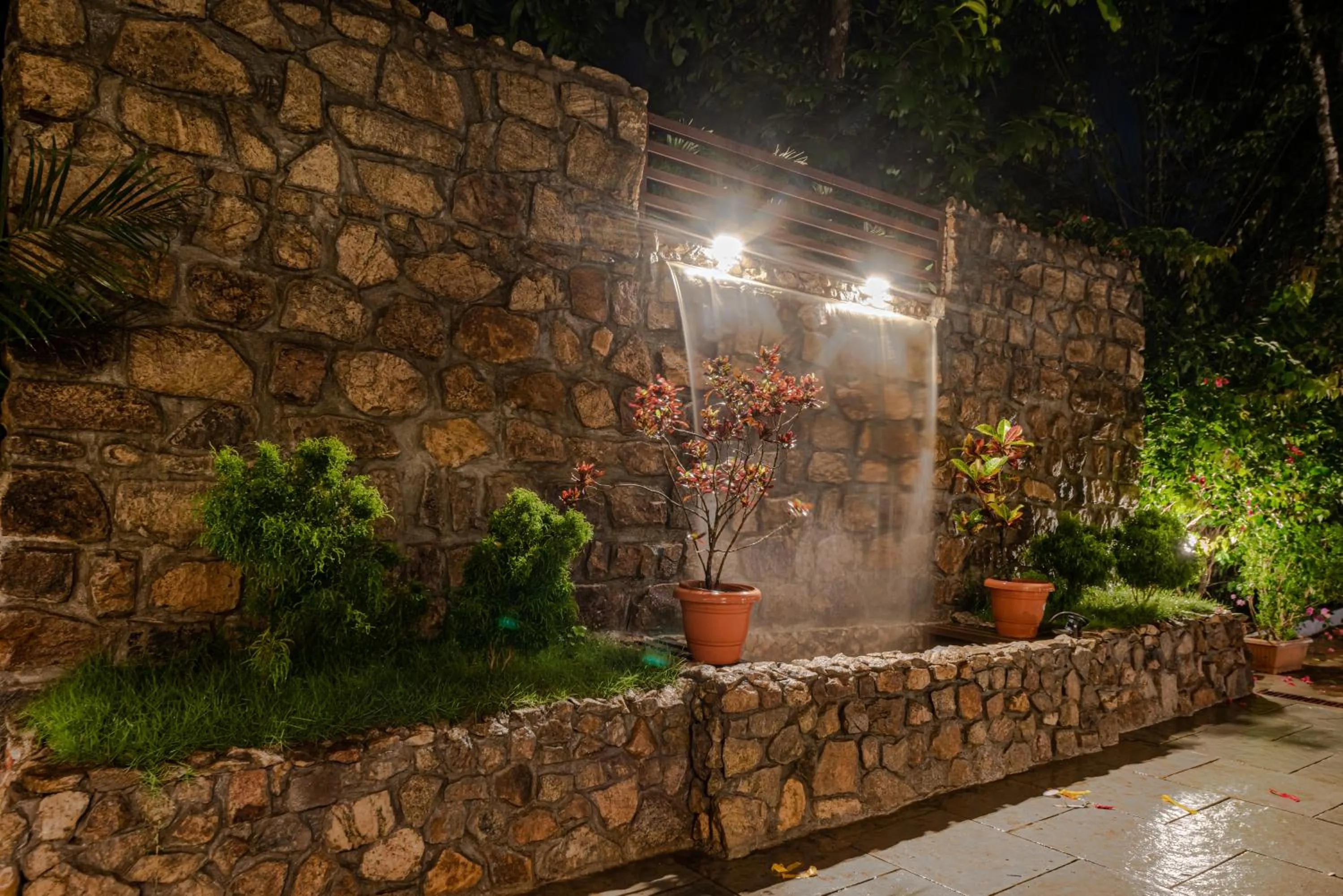 Garden in Shanthi Kunnj Riverside Exotica Chikmagalur