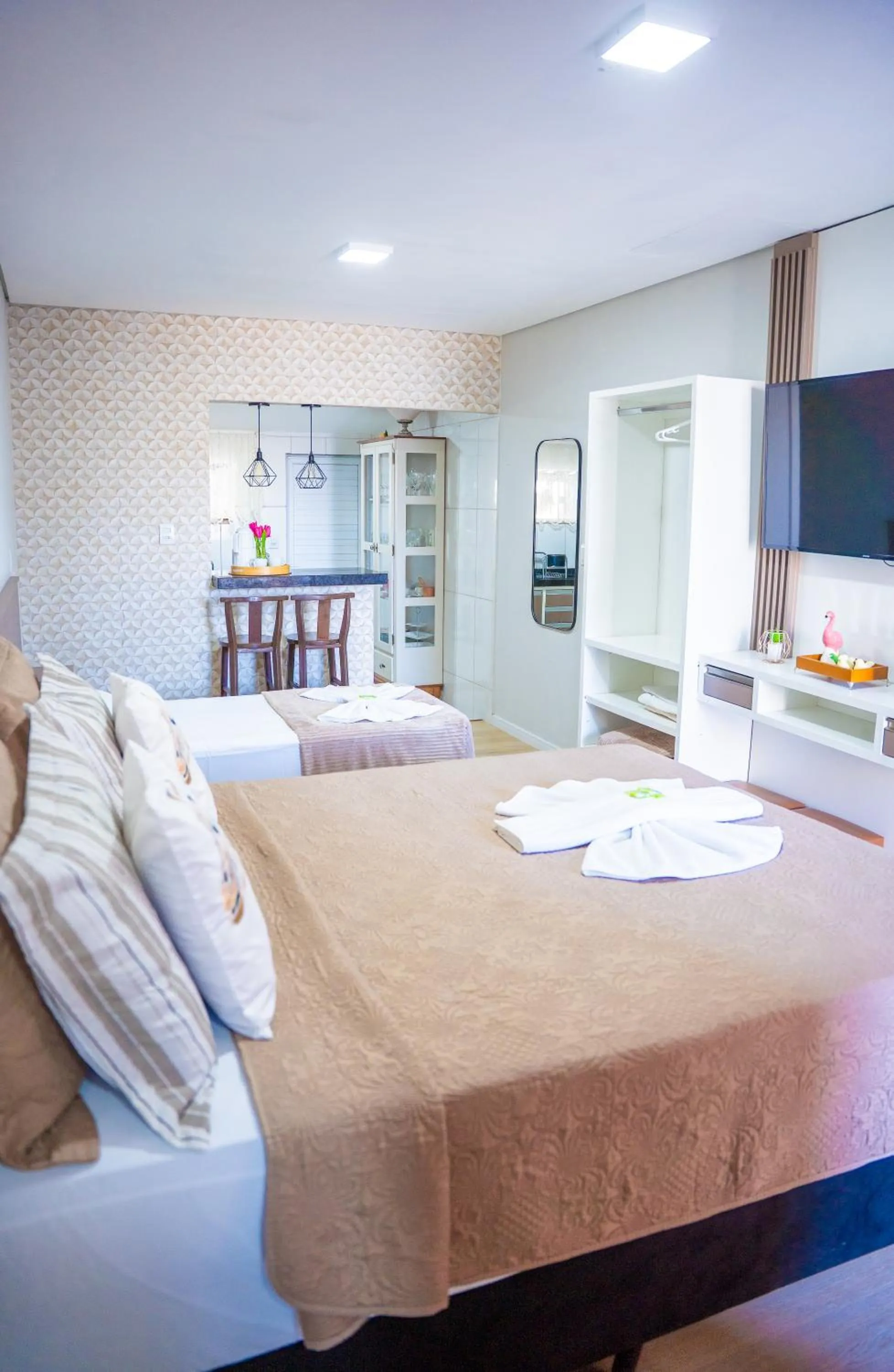 Bed in Pousada Paraíso Tropical