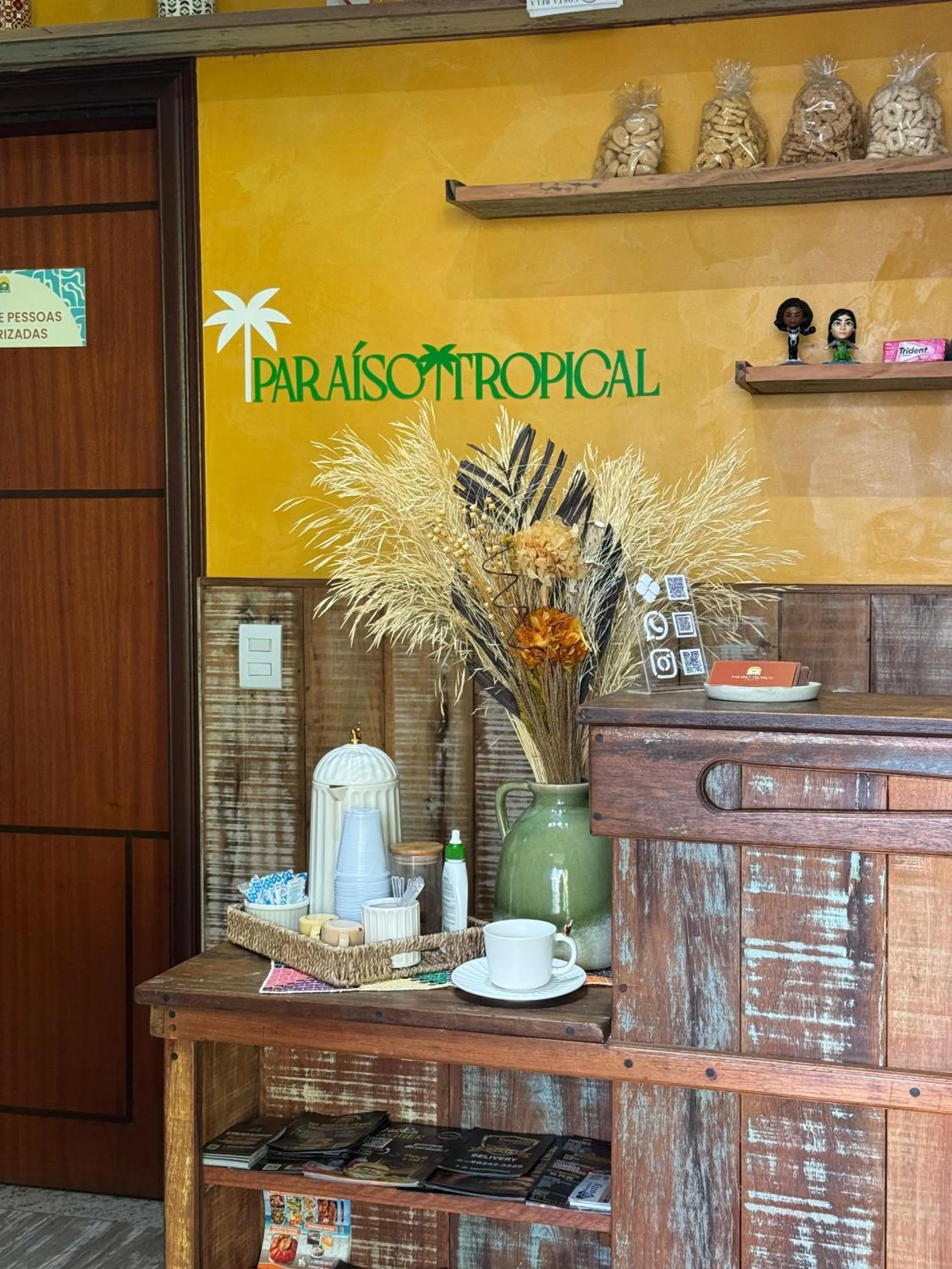 Lobby or reception in Pousada Paraíso Tropical