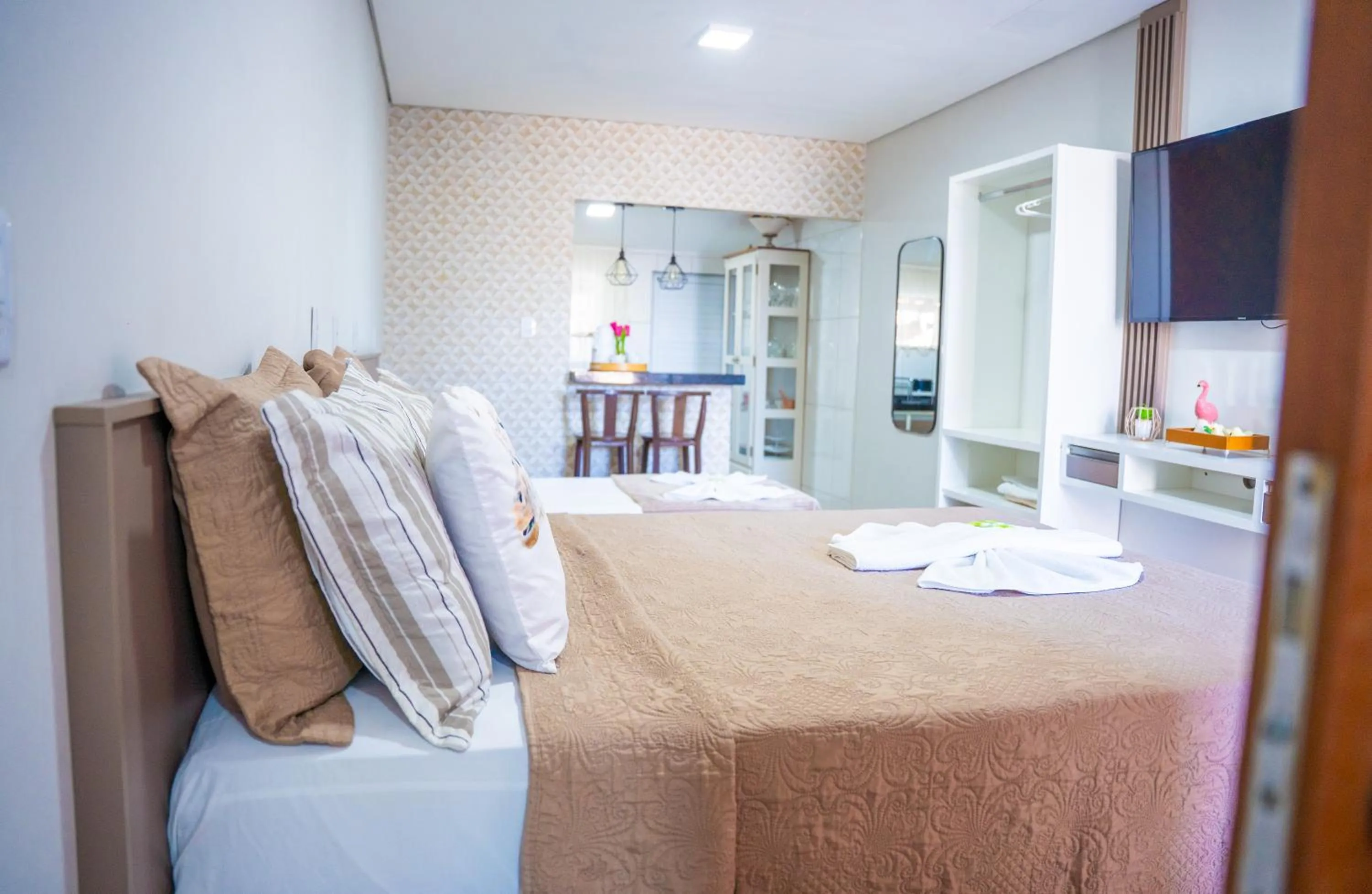 Bed in Pousada Paraíso Tropical