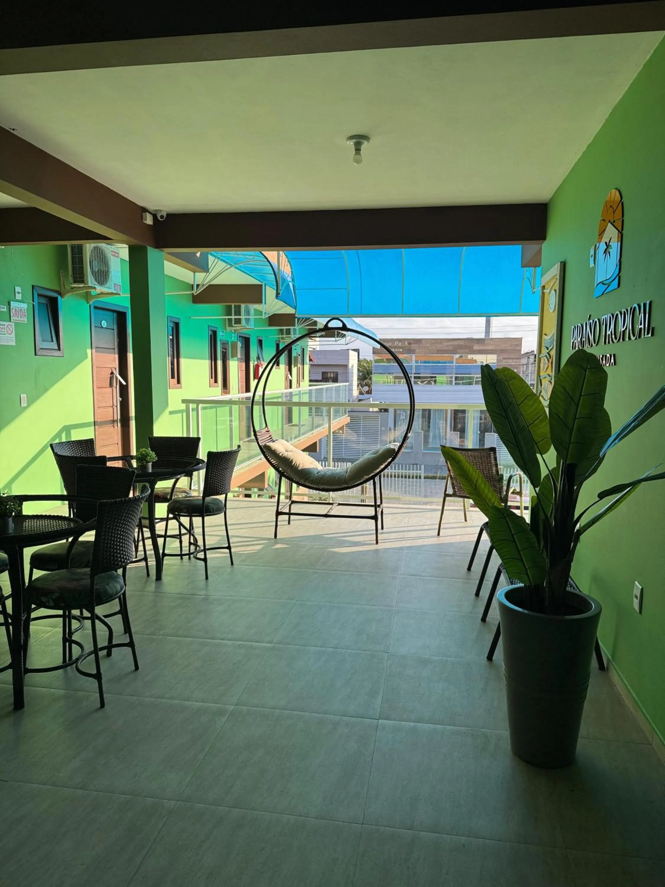 Seating area in Pousada Paraíso Tropical