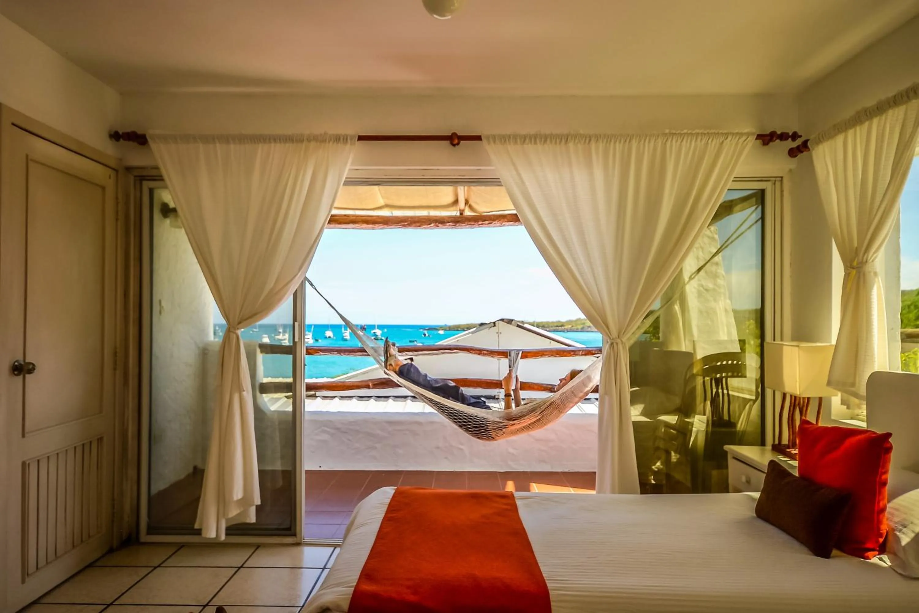 Balcony/Terrace, Bed in Casa Opuntia