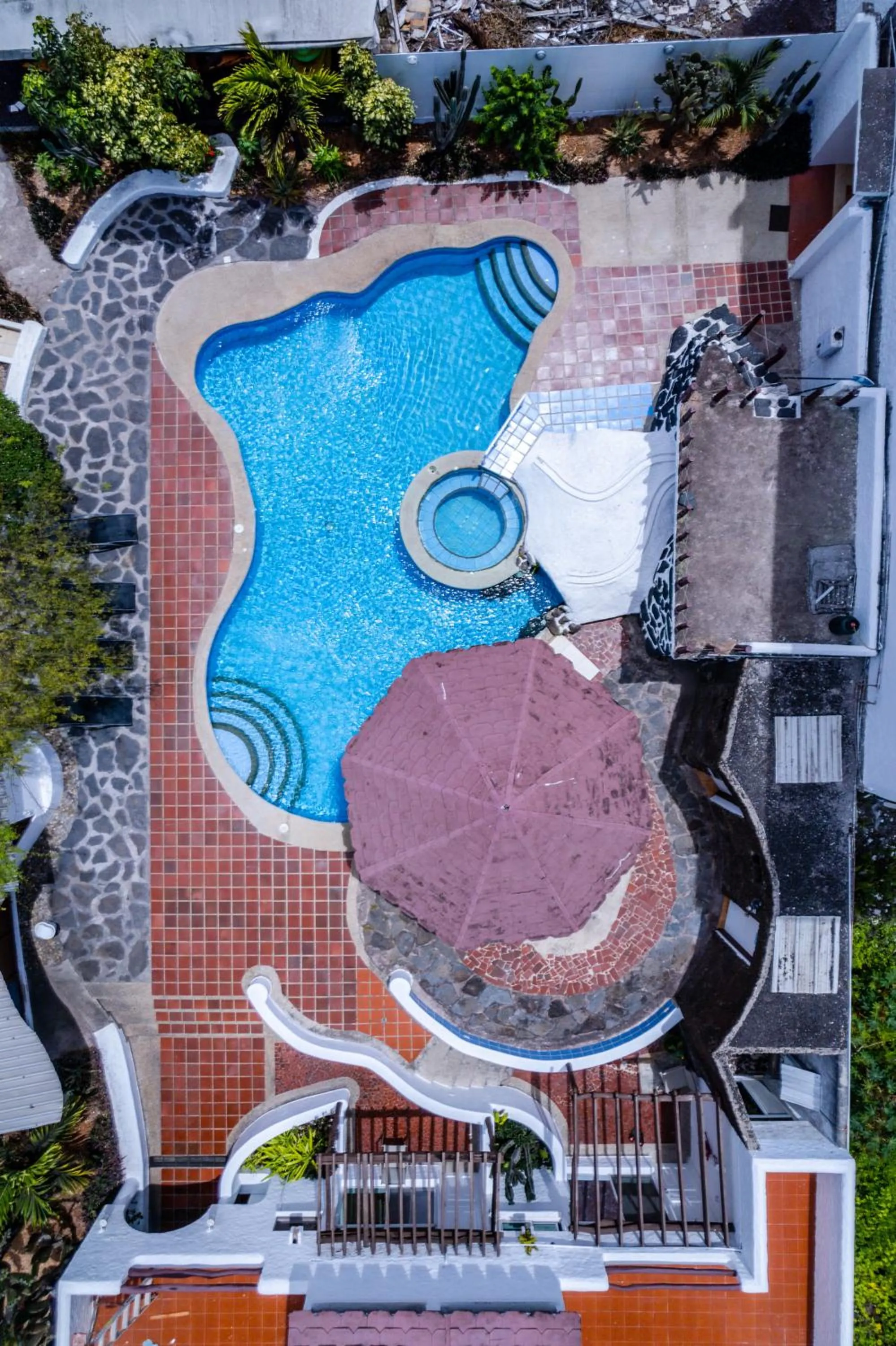 Pool view in Casa Opuntia