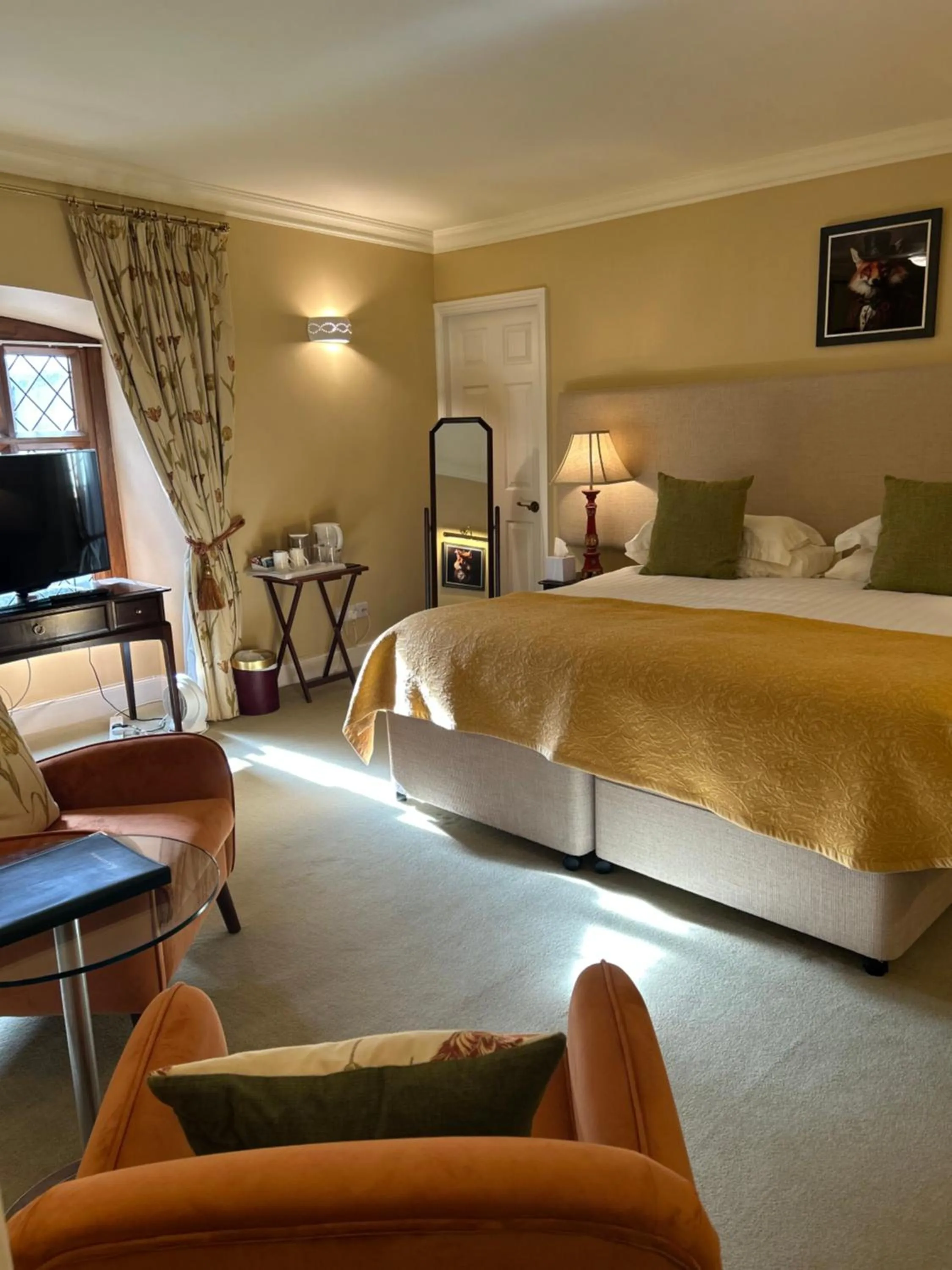 Bedroom, Bed in Moresby Hall Country House Hotel