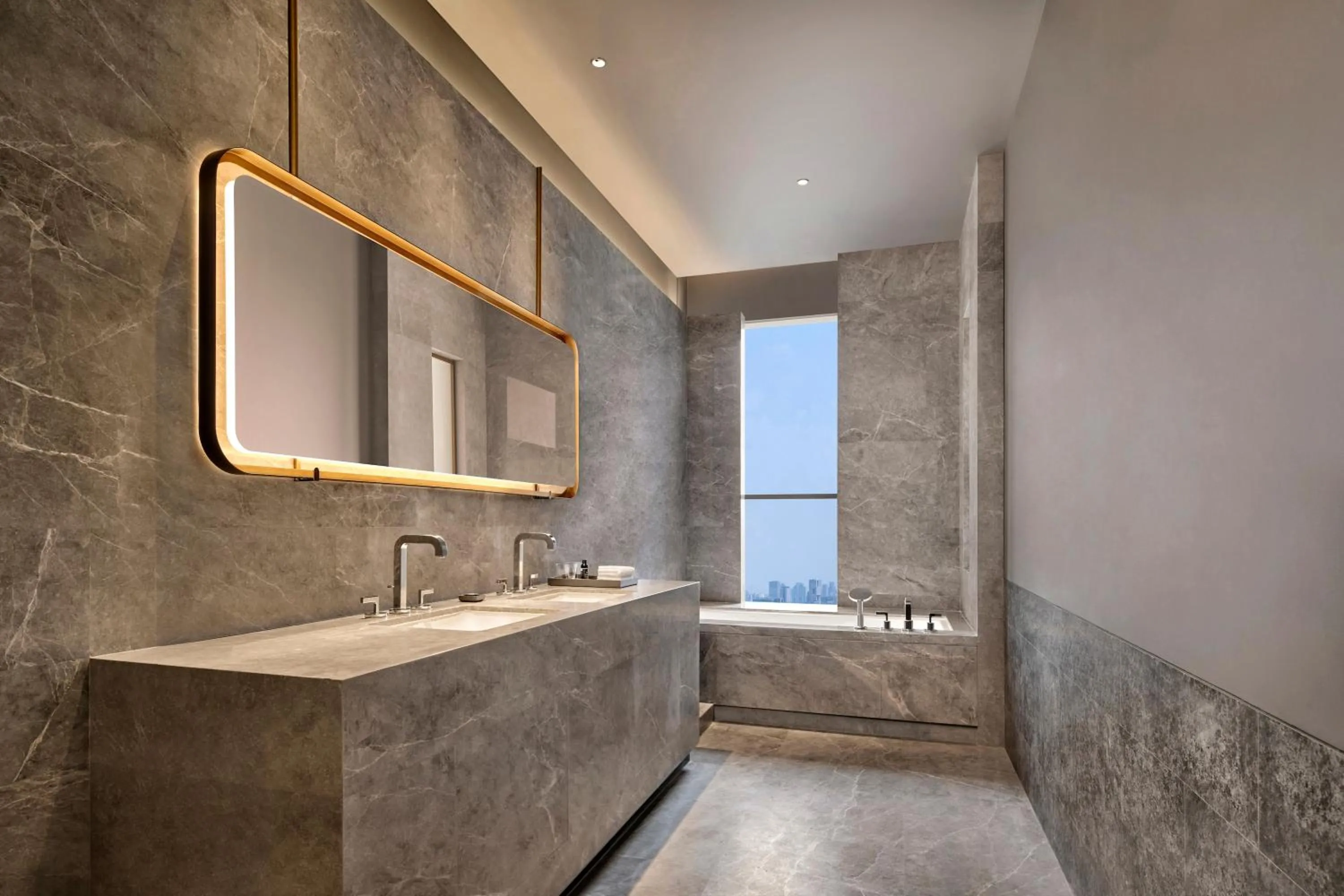 Bathroom in Artyzen NEW BUND 31 Shanghai Qiantan