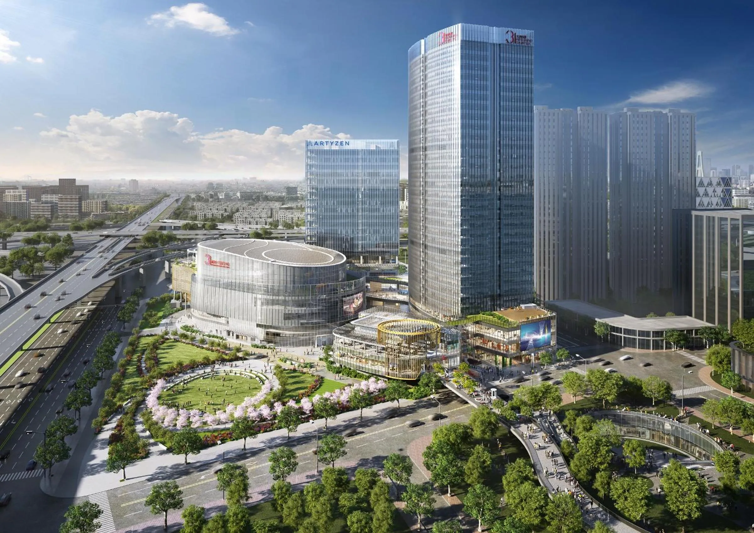 Property building in Artyzen NEW BUND 31 Shanghai Qiantan