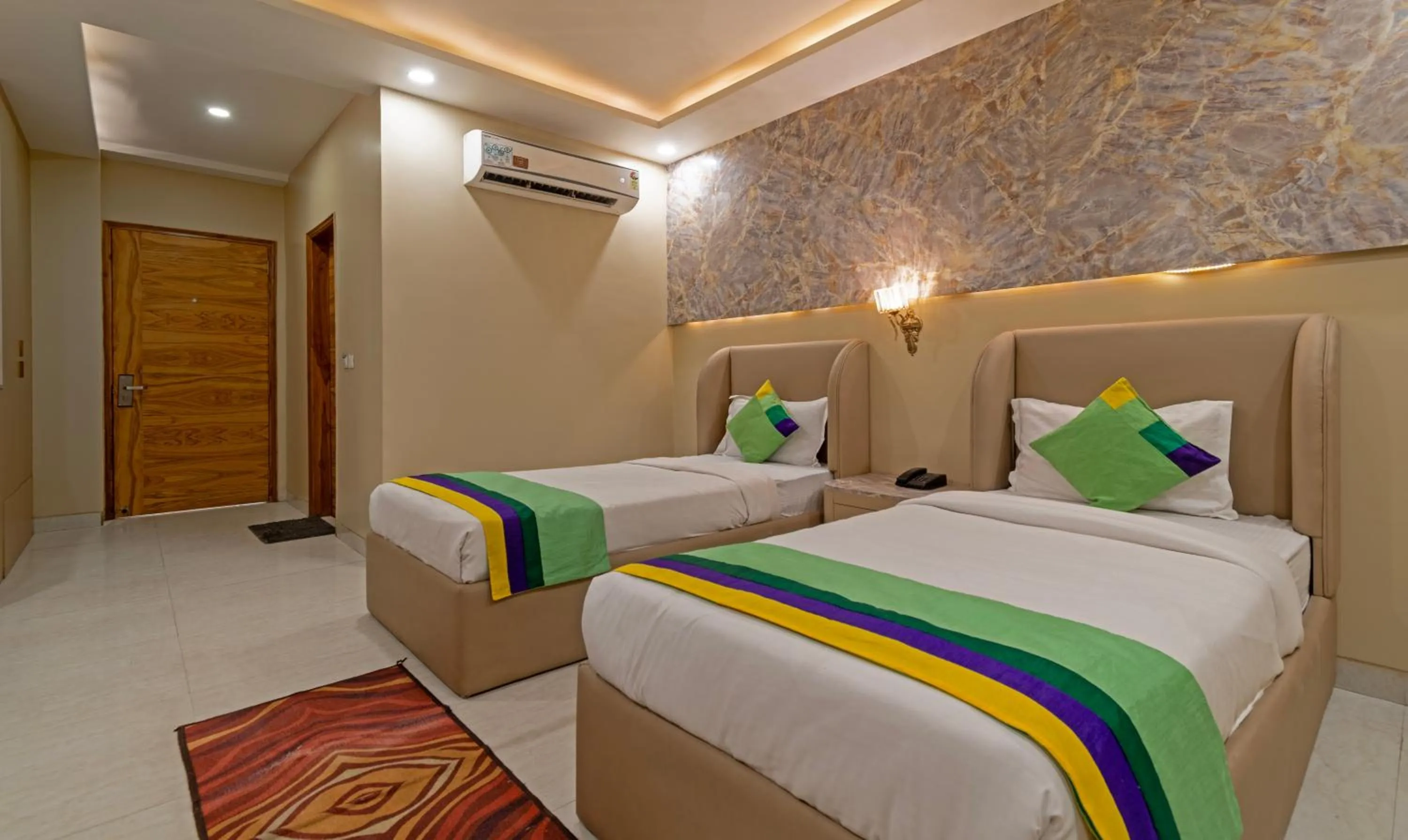 Bed in Treebo Trend Mr J - Sec 51