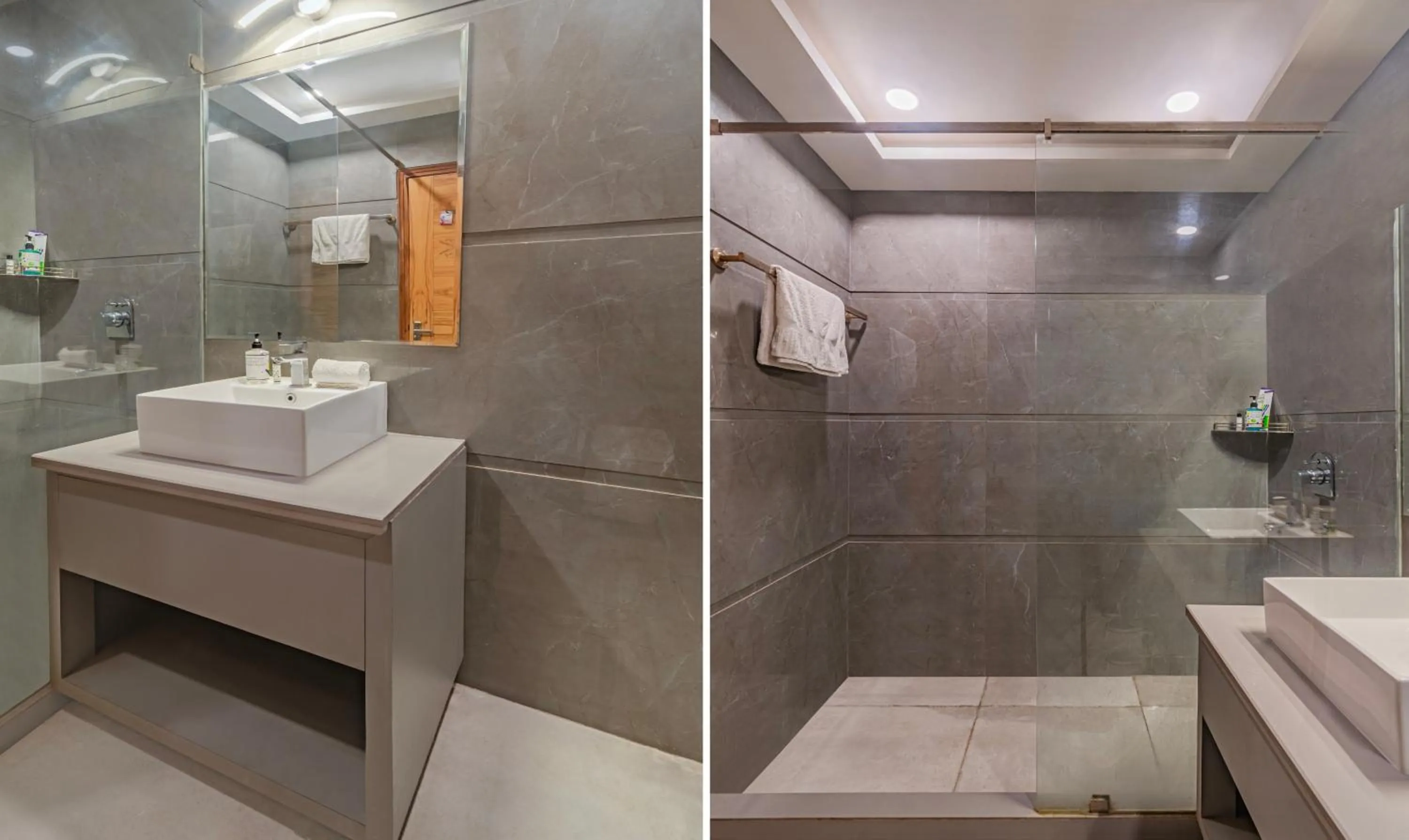 Toilet, Bathroom in Treebo Trend Mr J - Sec 51