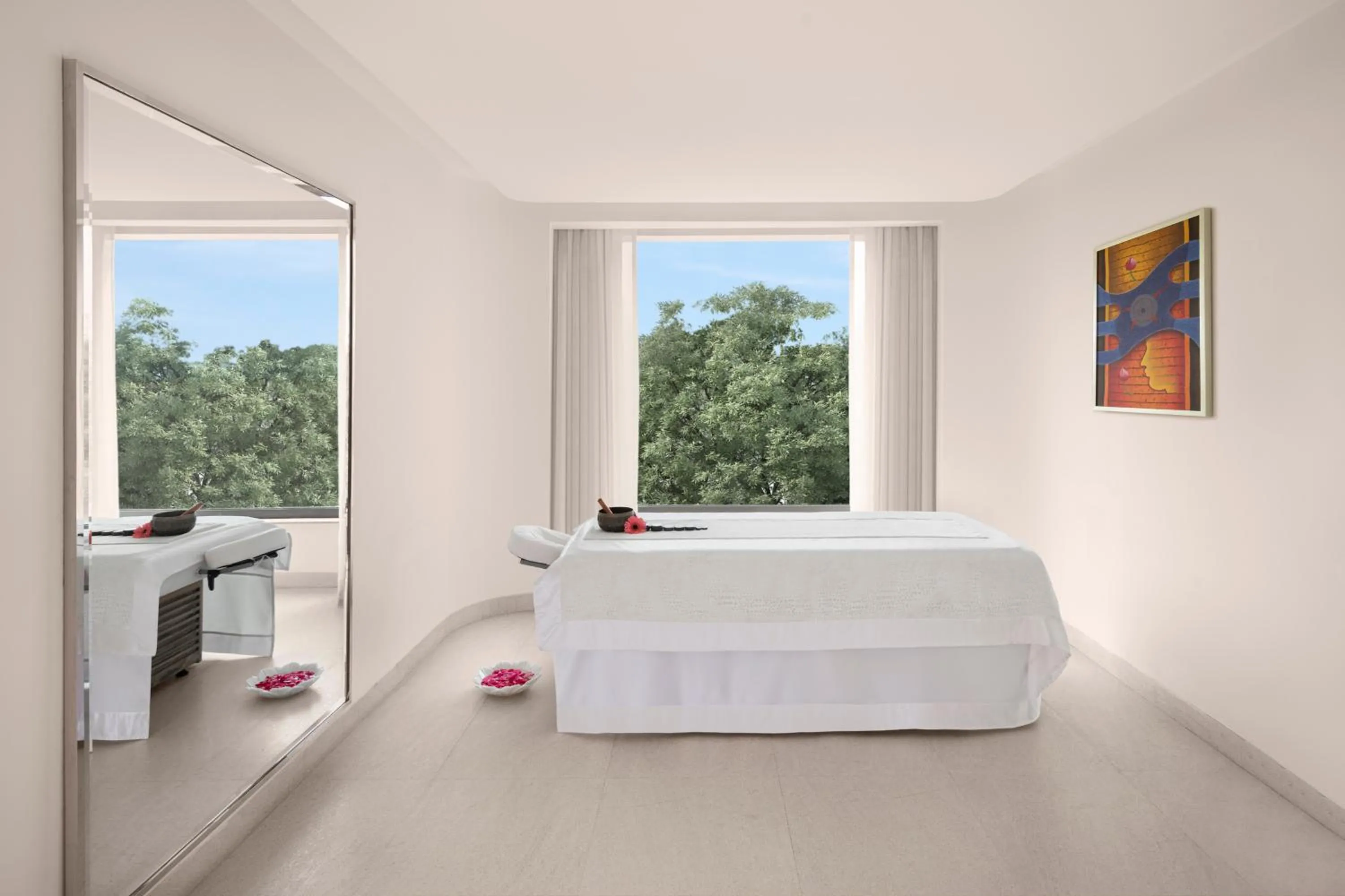 Spa and wellness centre/facilities, Bed in Aurika, Mumbai International Airport - Luxury by Lemon Tree Hotels