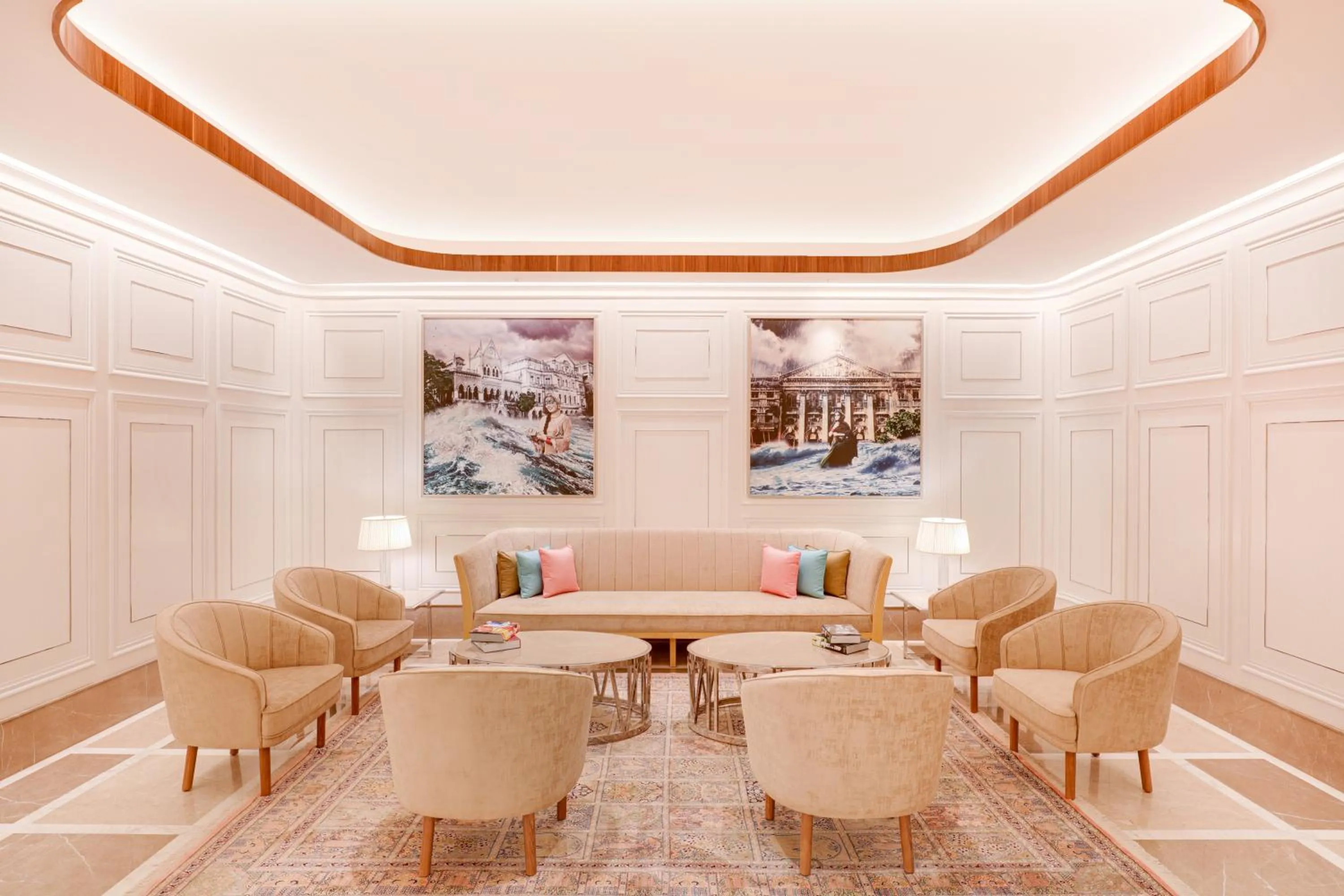 Seating area in Aurika, Mumbai International Airport - Luxury by Lemon Tree Hotels