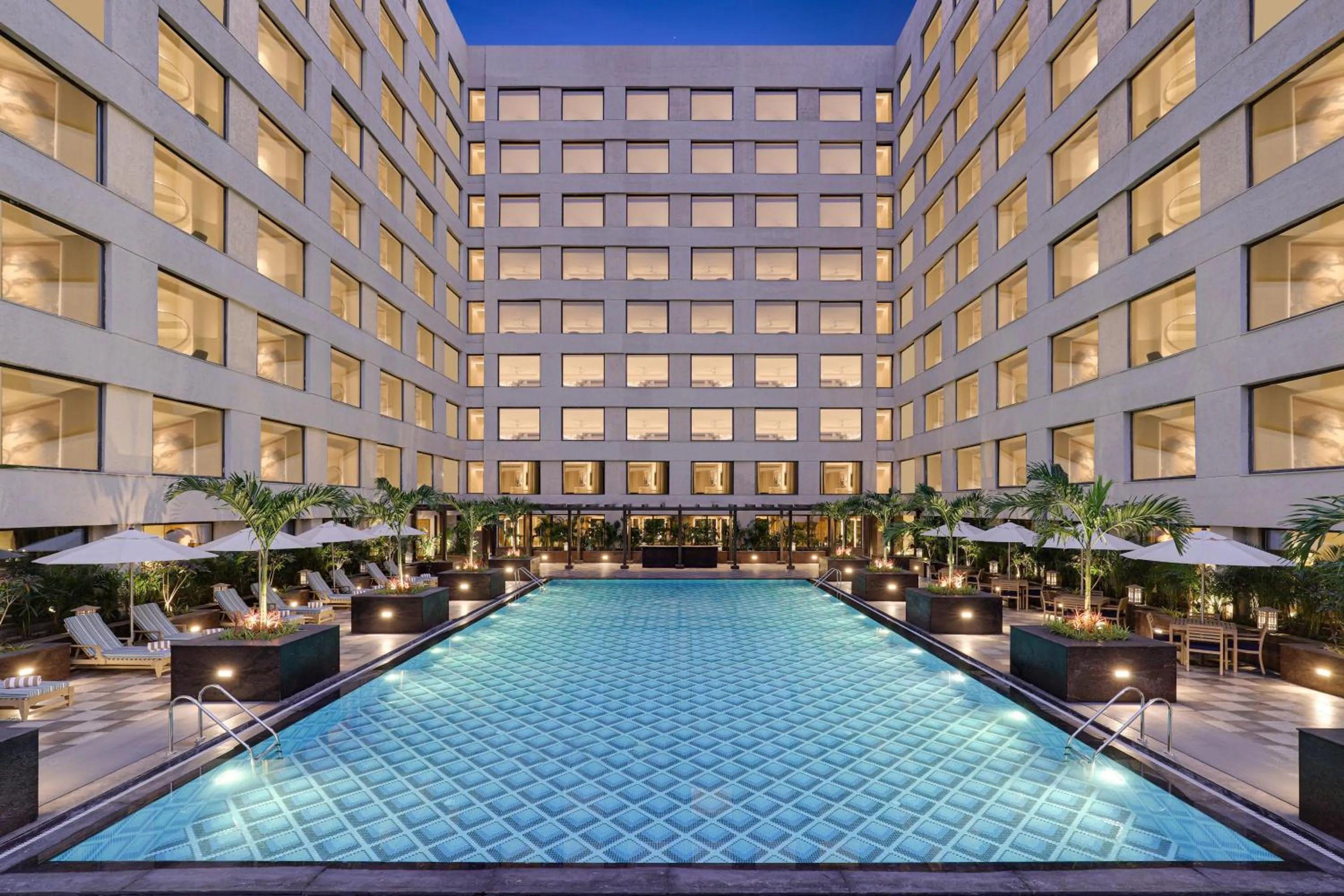 Swimming pool in Aurika, Mumbai International Airport - Luxury by Lemon Tree Hotels