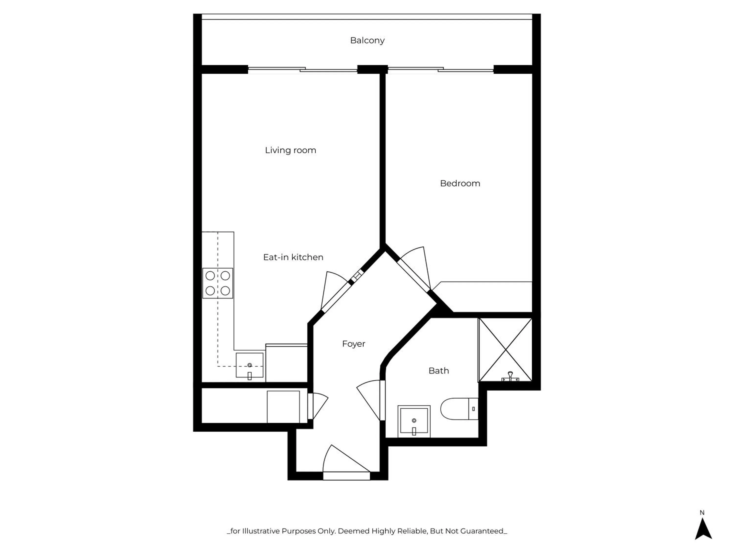 Floor plan in Grays Inn by Aeria Apartments
