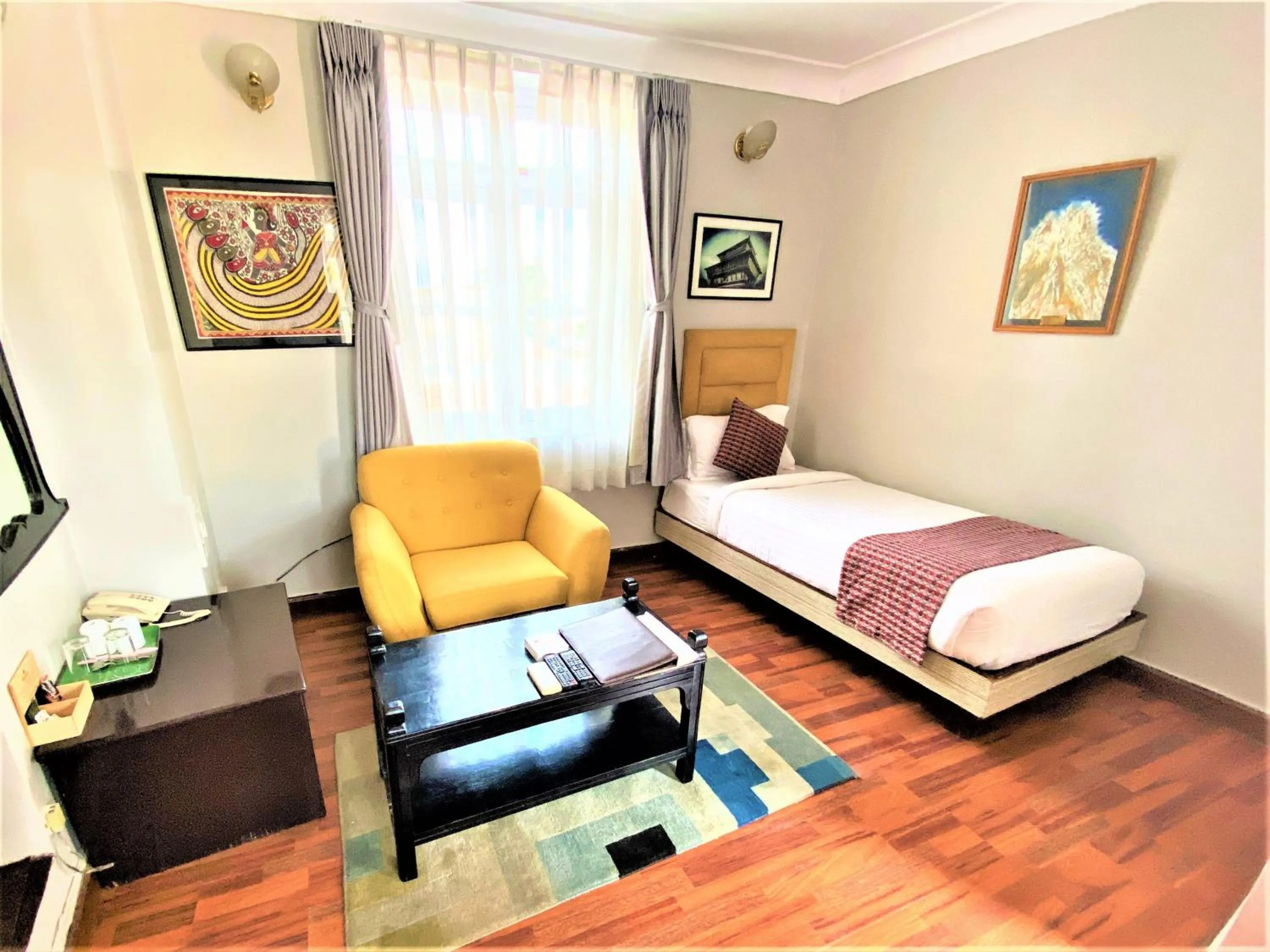 Bedroom, Bed in Shaligram Hotel