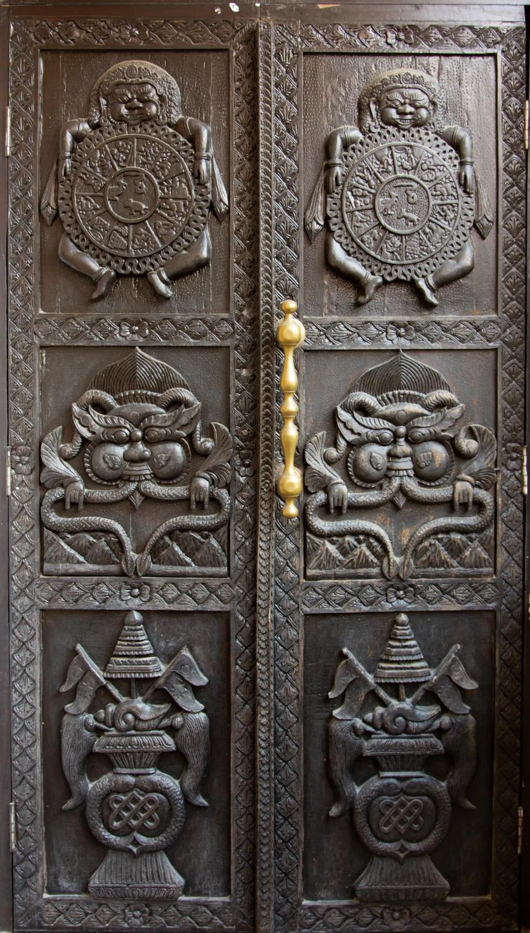 Decorative detail in Shaligram Hotel