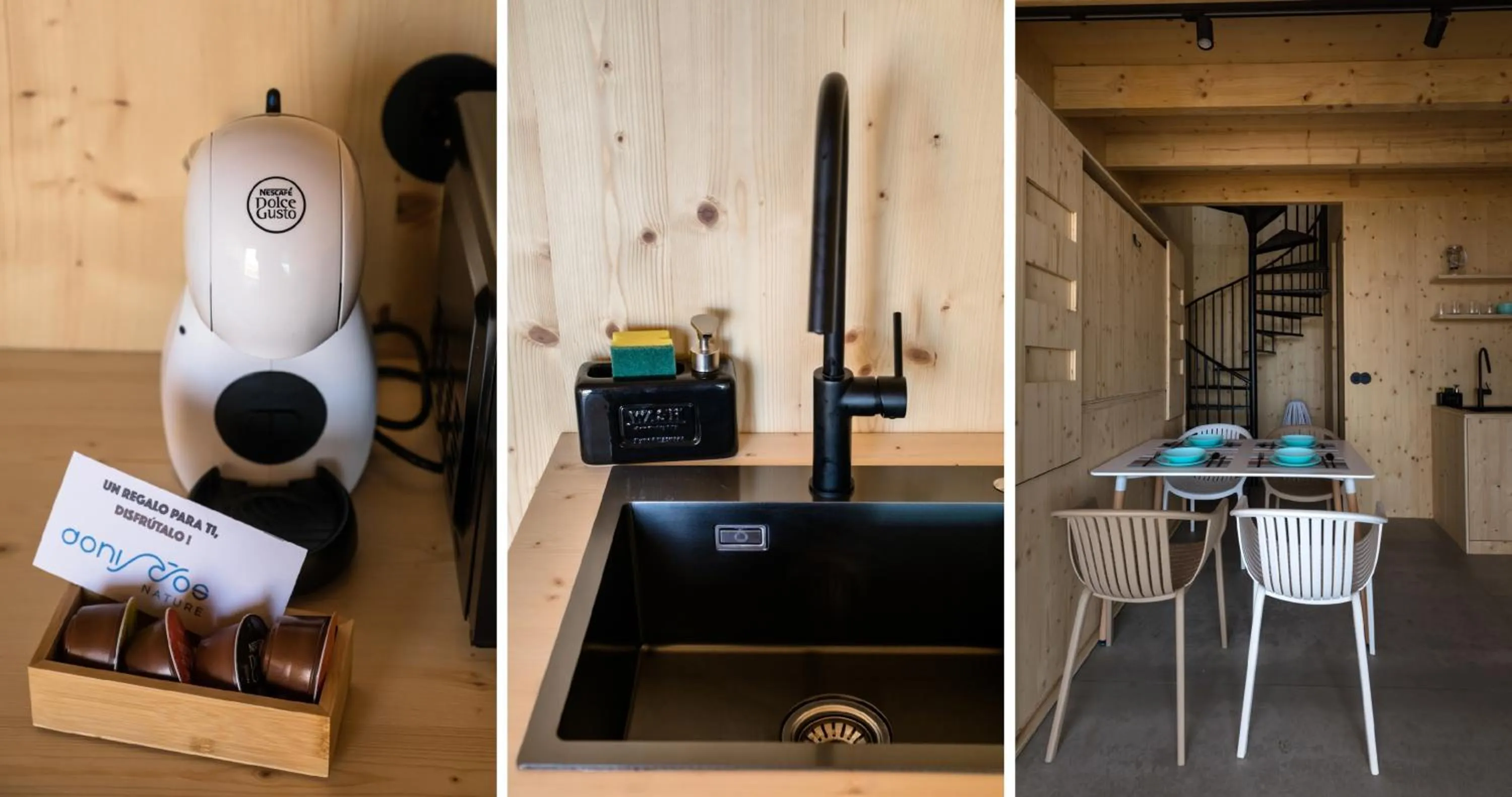 Kitchen or kitchenette in Doniños Nature