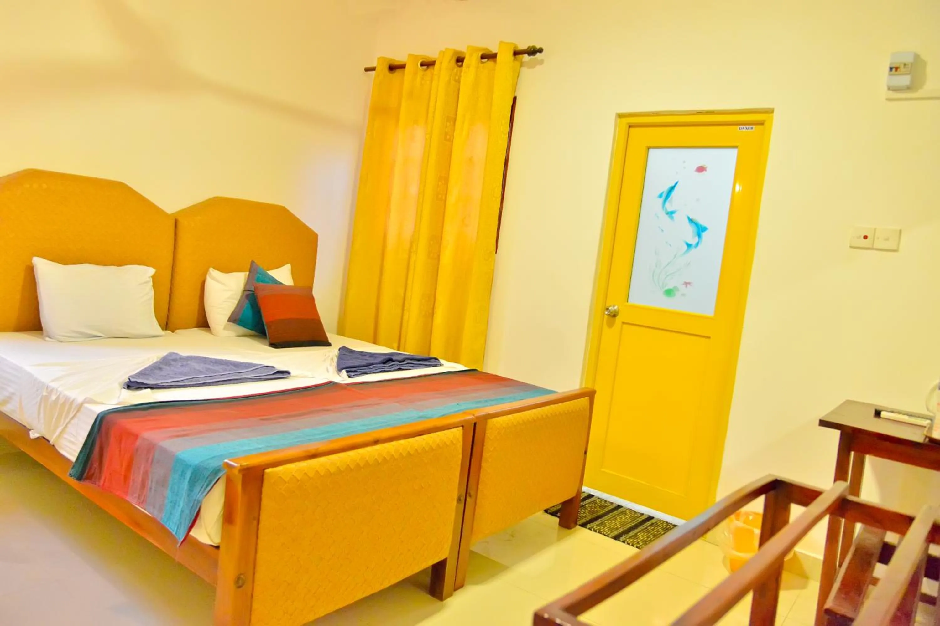 Bed in Thilaka City Hotel