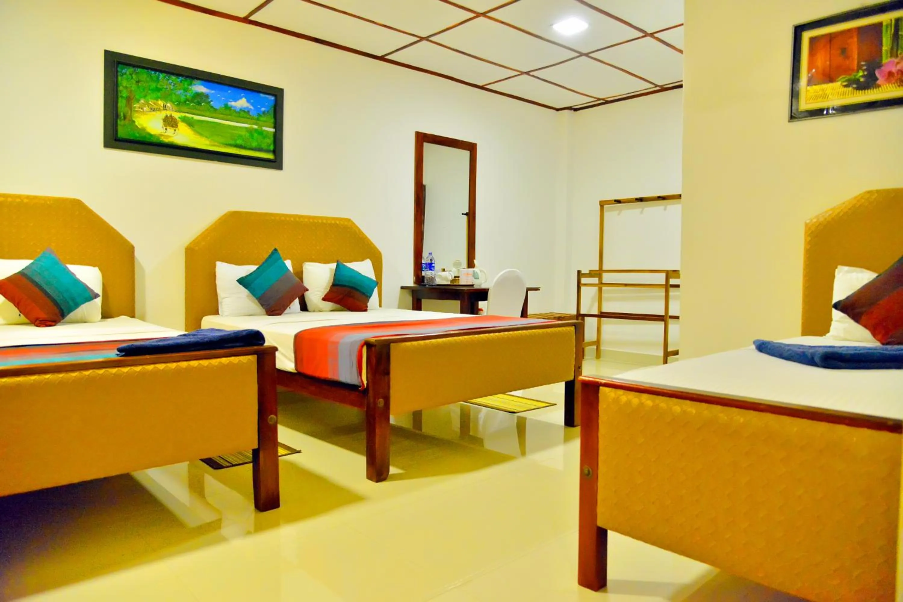 View (from property/room), Bed in Thilaka City Hotel