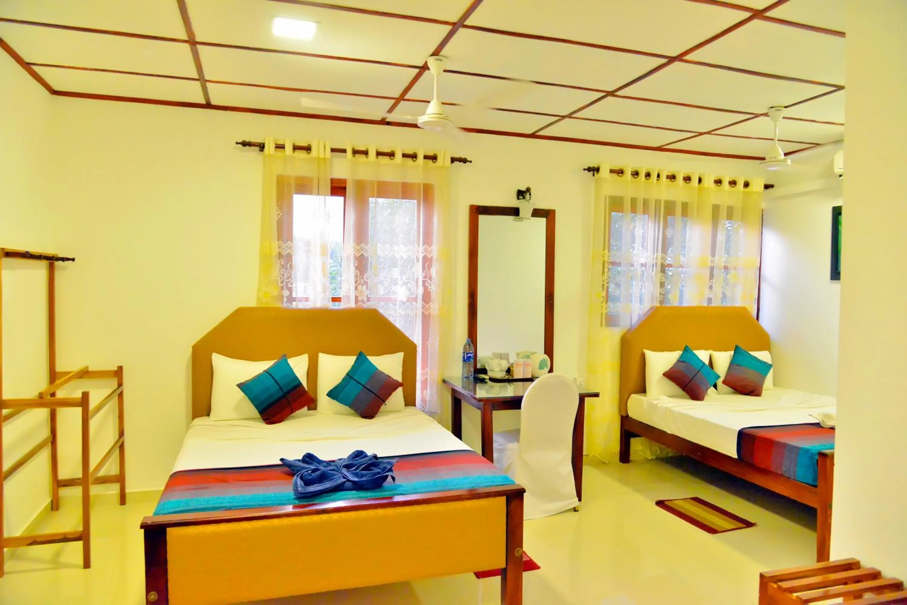 View (from property/room), Bed in Thilaka City Hotel