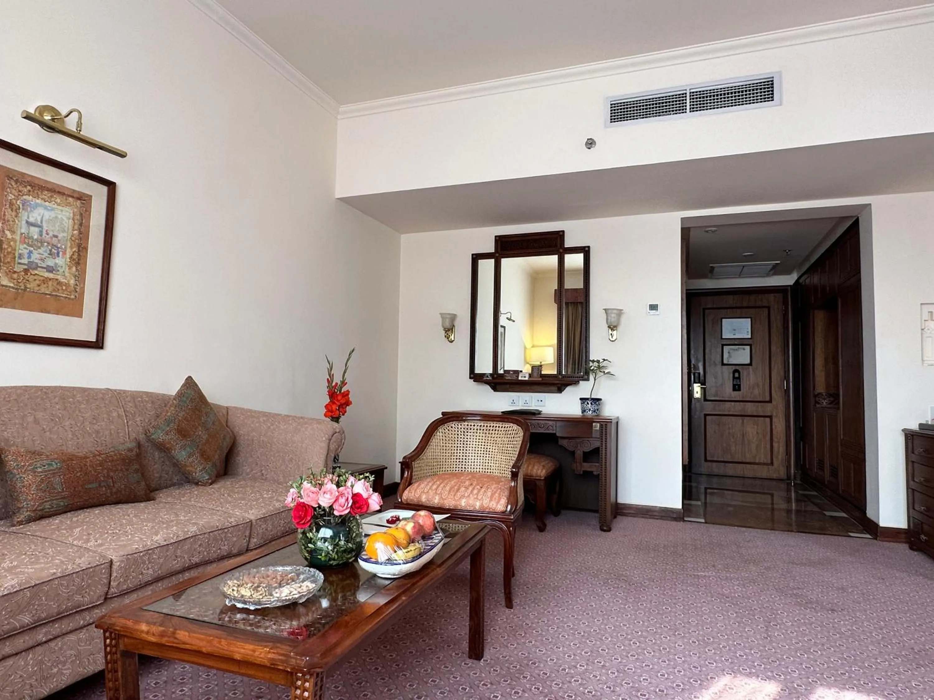 Seating area in Islamabad Serena Hotel