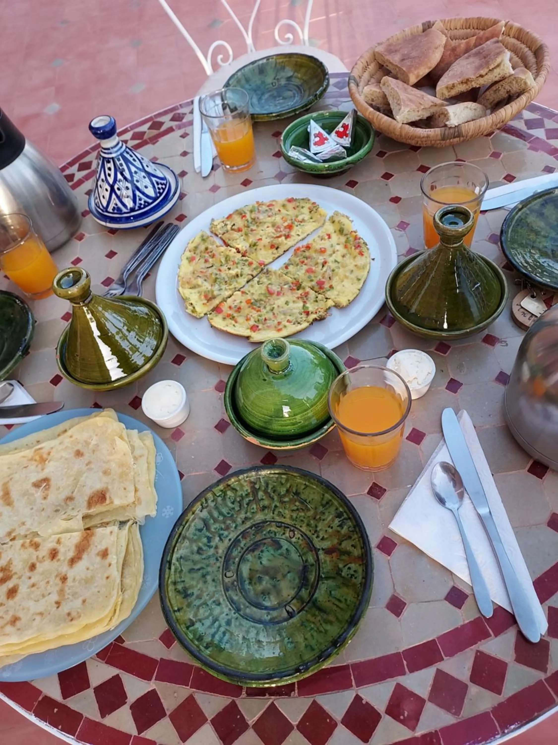 Food and drinks in Riad ma bonne étoile