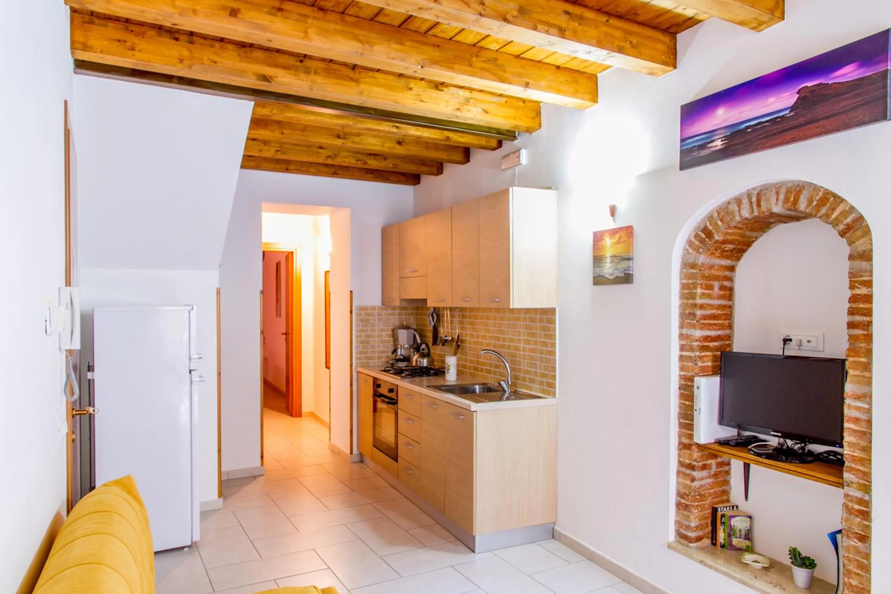 Kitchen or kitchenette in Casa Vacanze Zio Pasquale