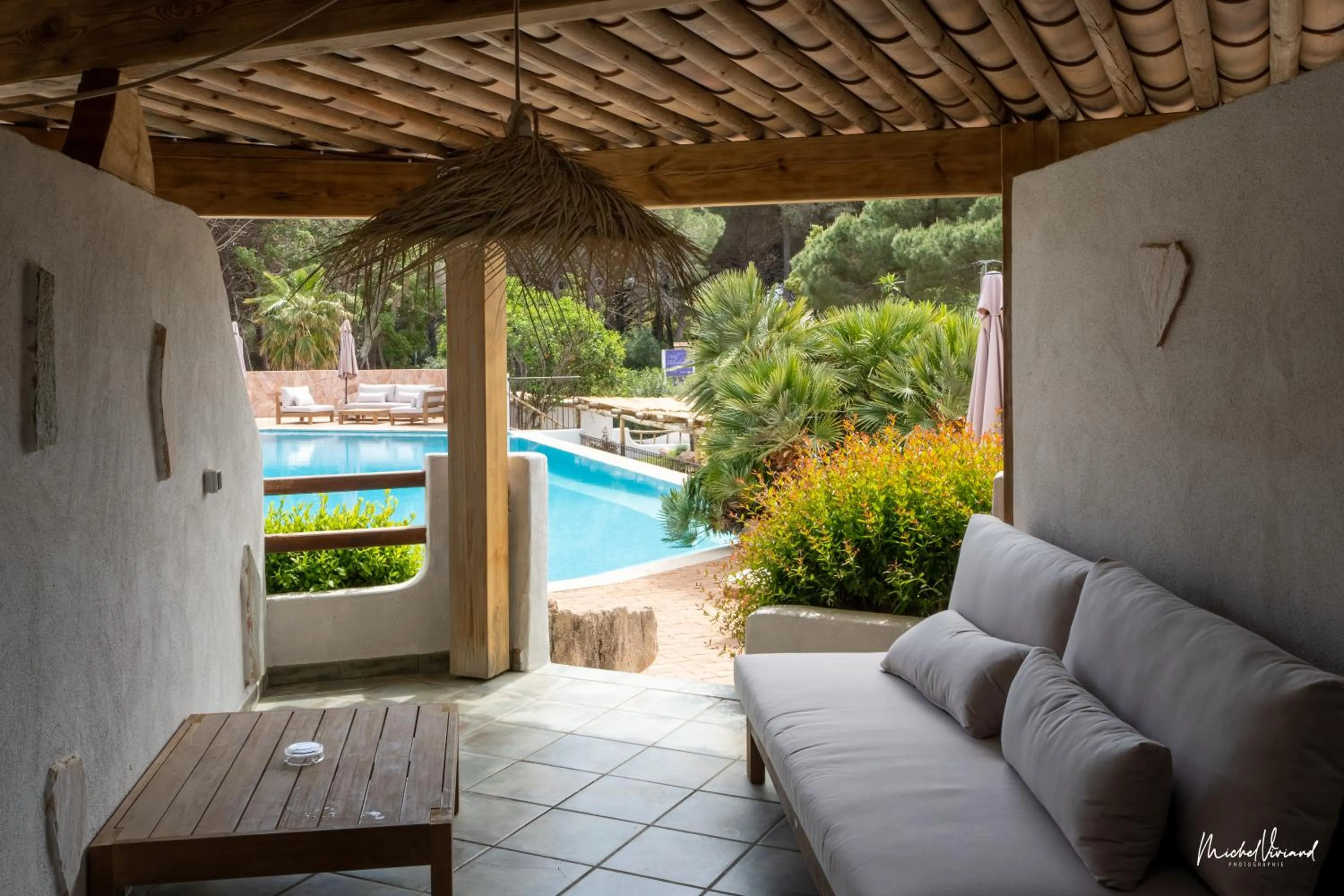 Patio in Hôtel Palombaggia