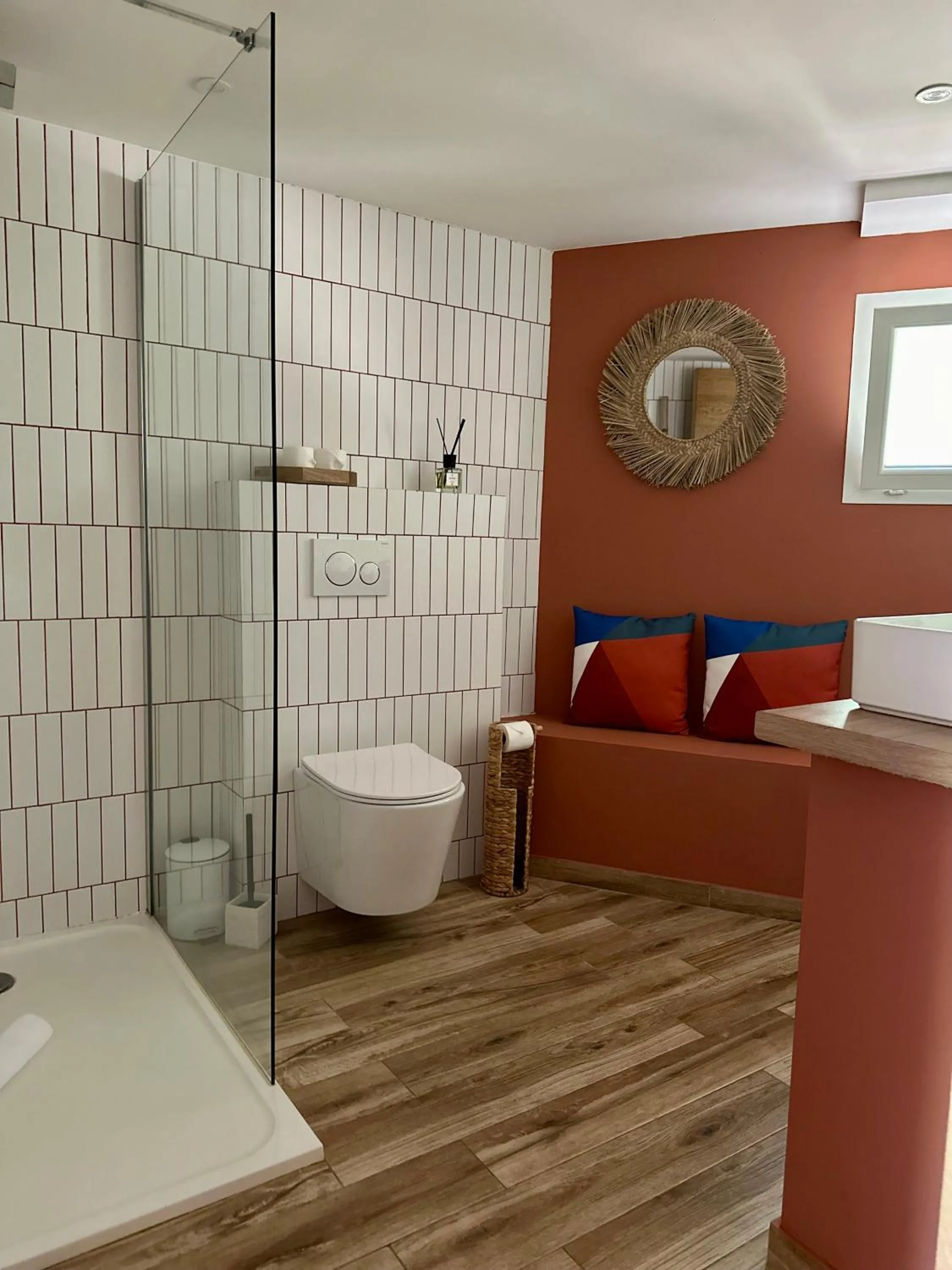 Shower in Hôtel Palombaggia