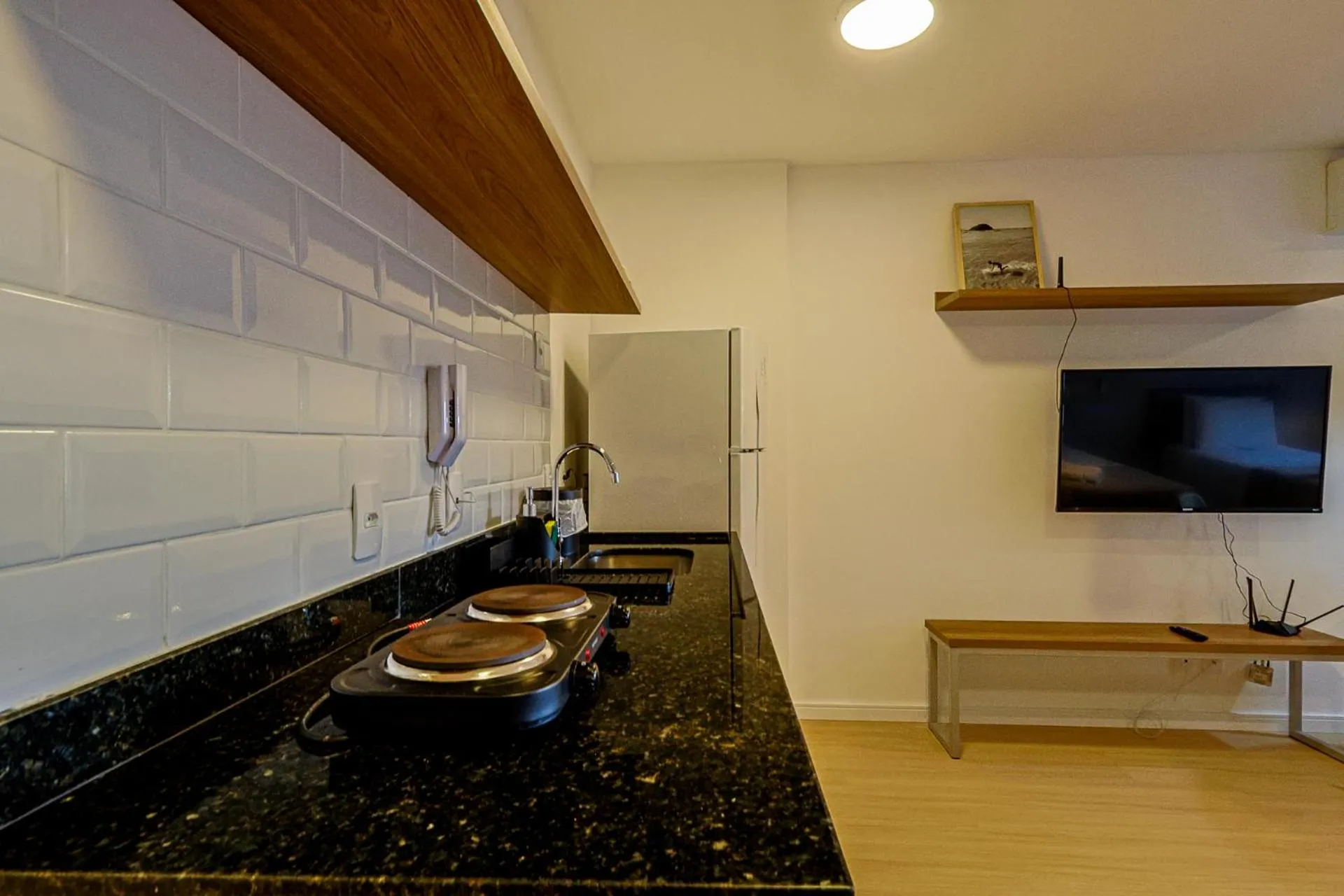 Kitchen or kitchenette in 360 Rio Santos Dumont