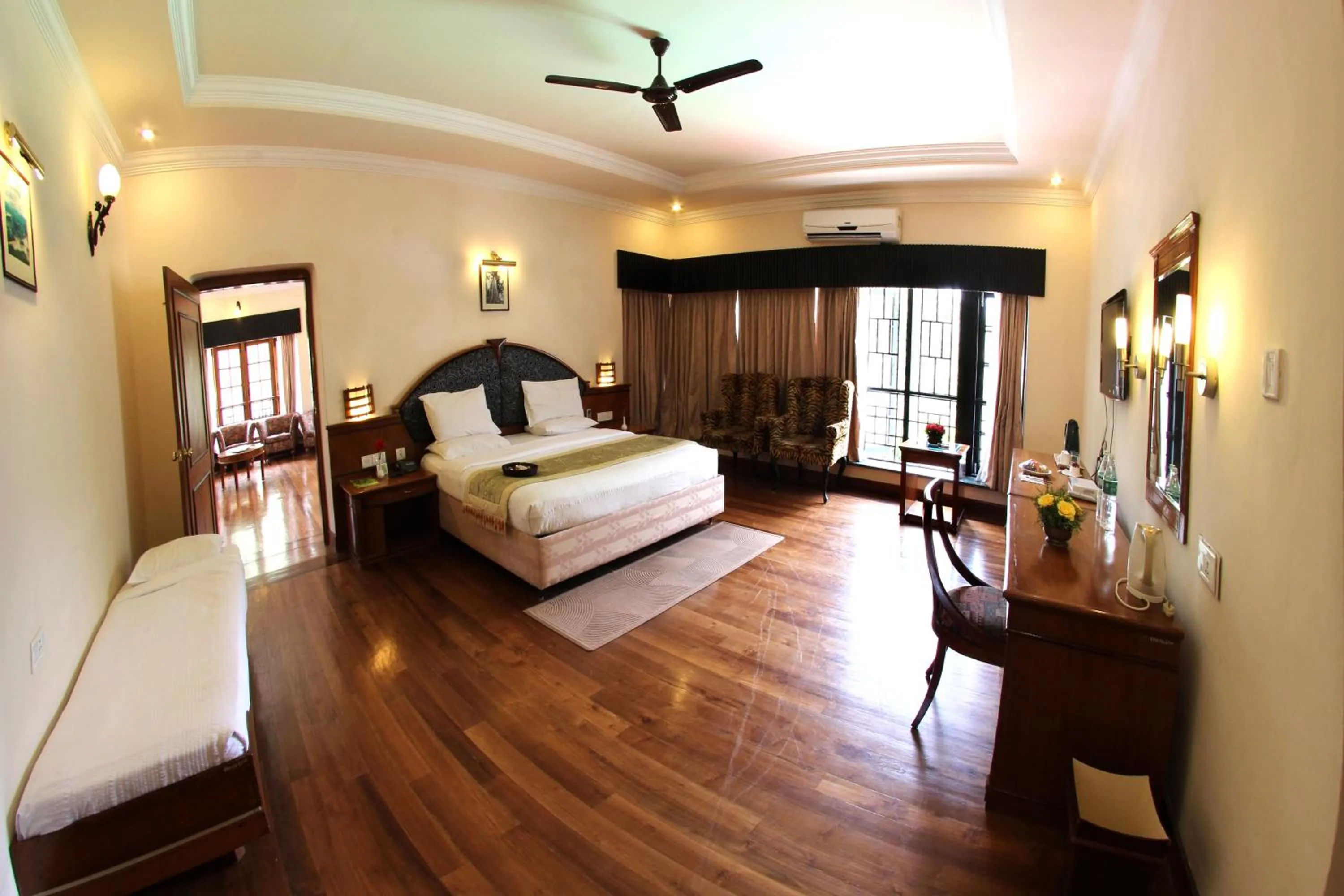 Photo of the whole room, Bed in KTDC Aranya Nivas