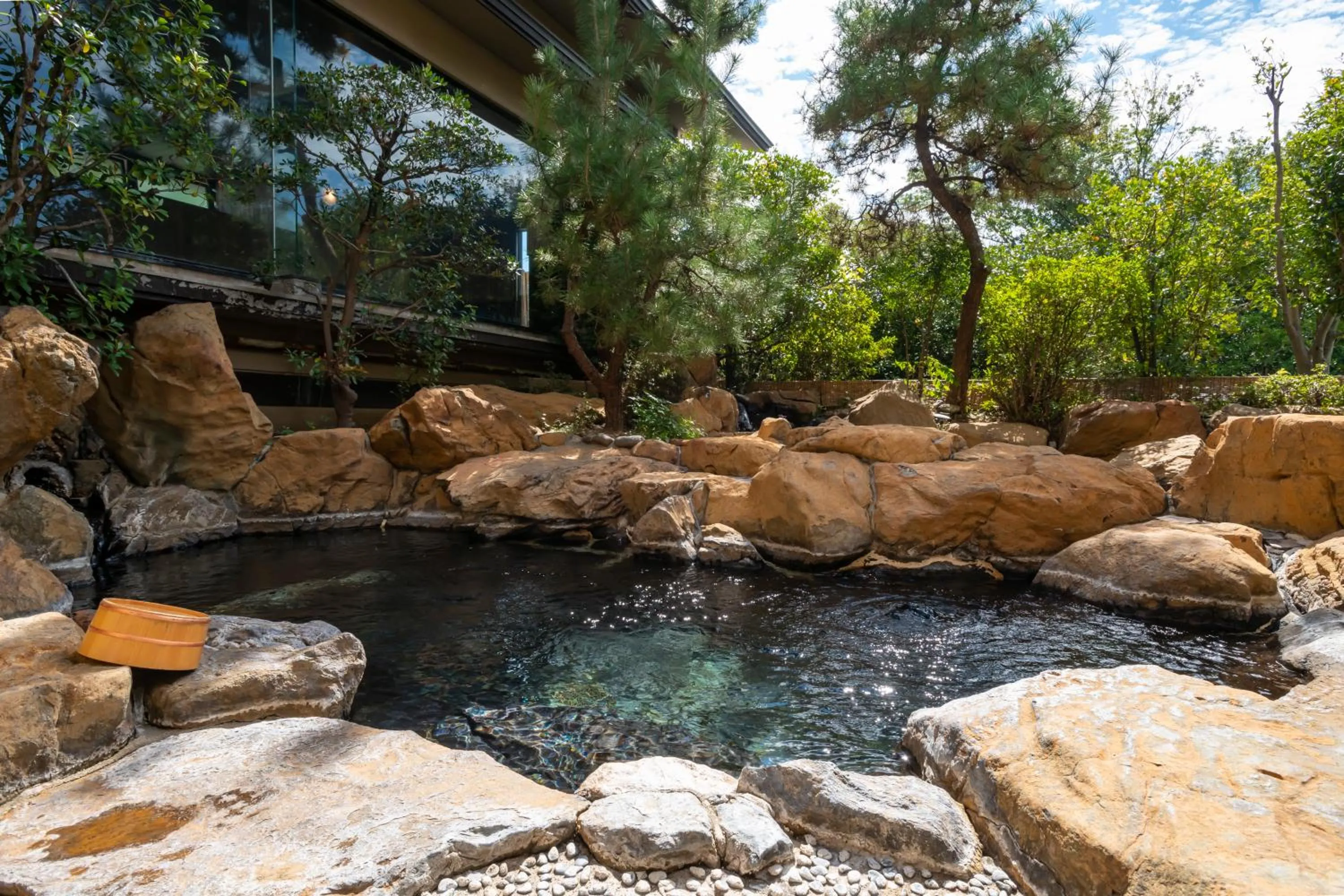 Open Air Bath in Tokiwa Hotel