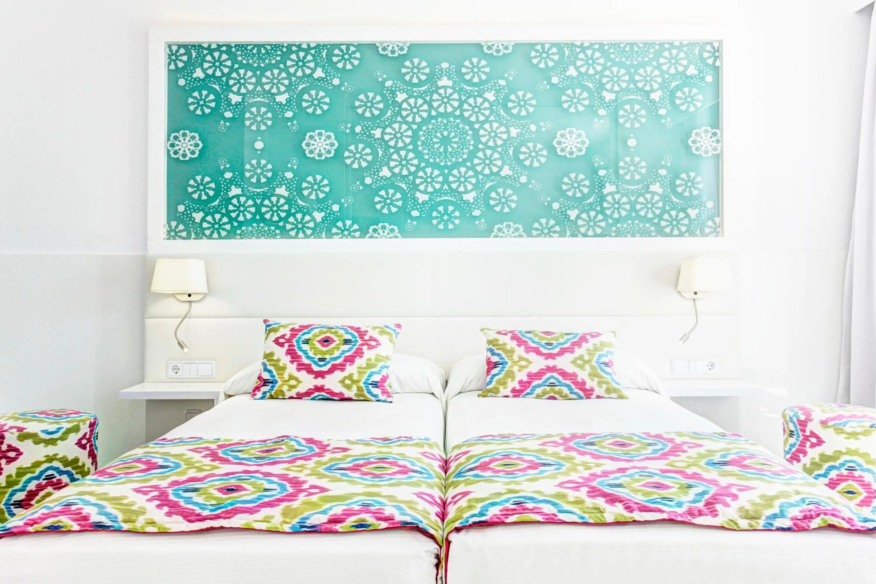 Bedroom, Bed in Grupotel Ibiza Beach Resort - Adults Only