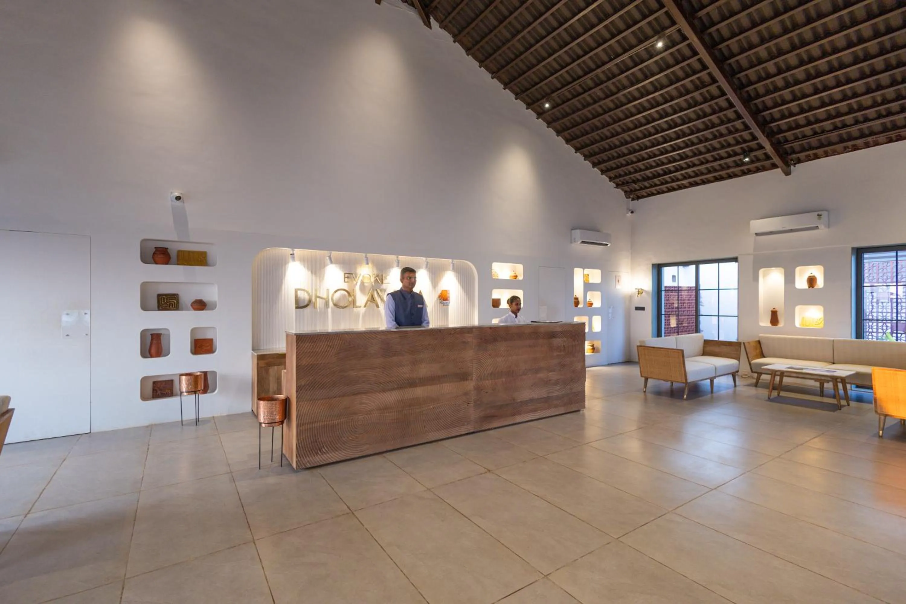 Lobby or reception in Evoke Dholavira