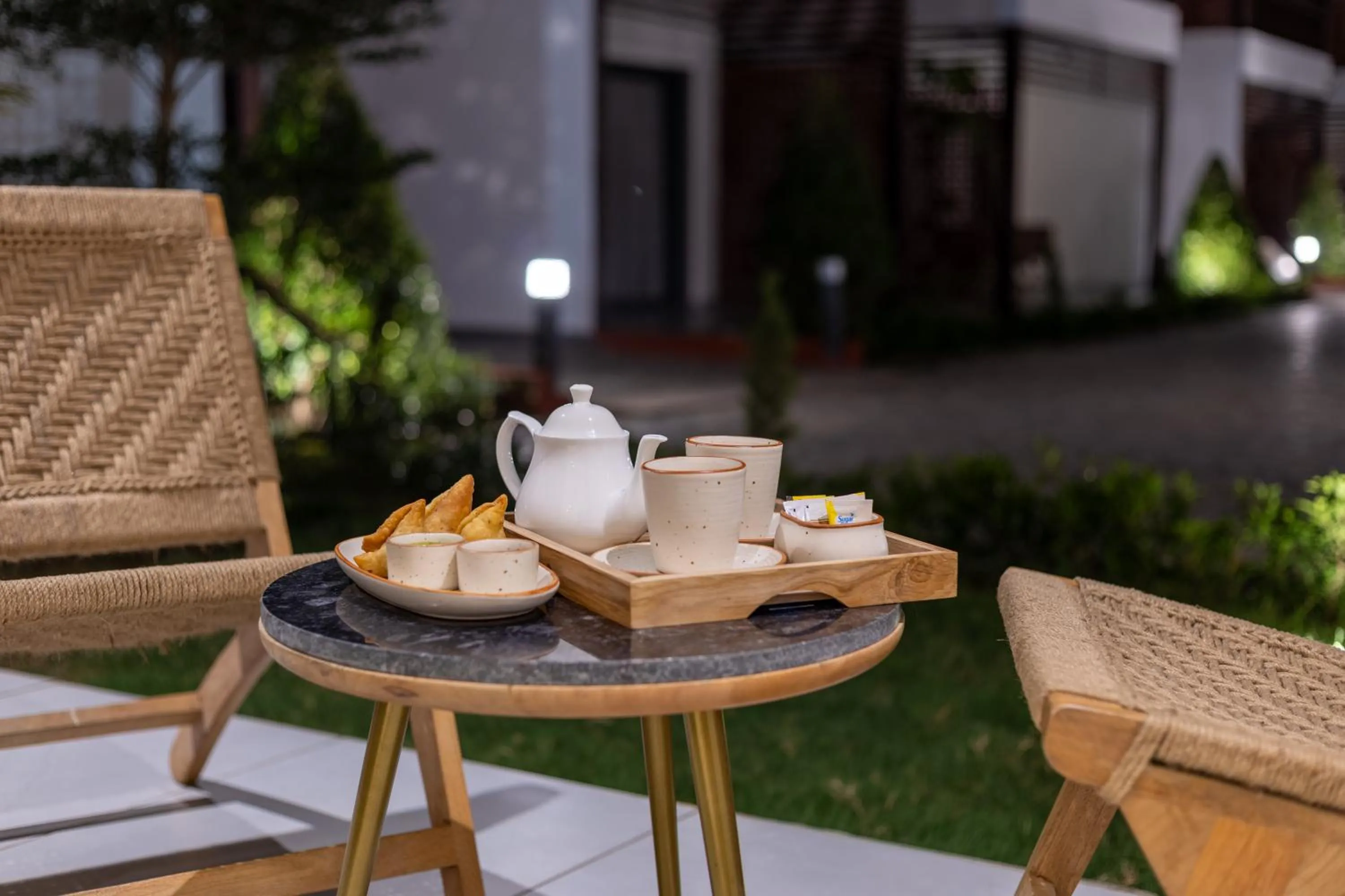 Seating area in Evoke Dholavira