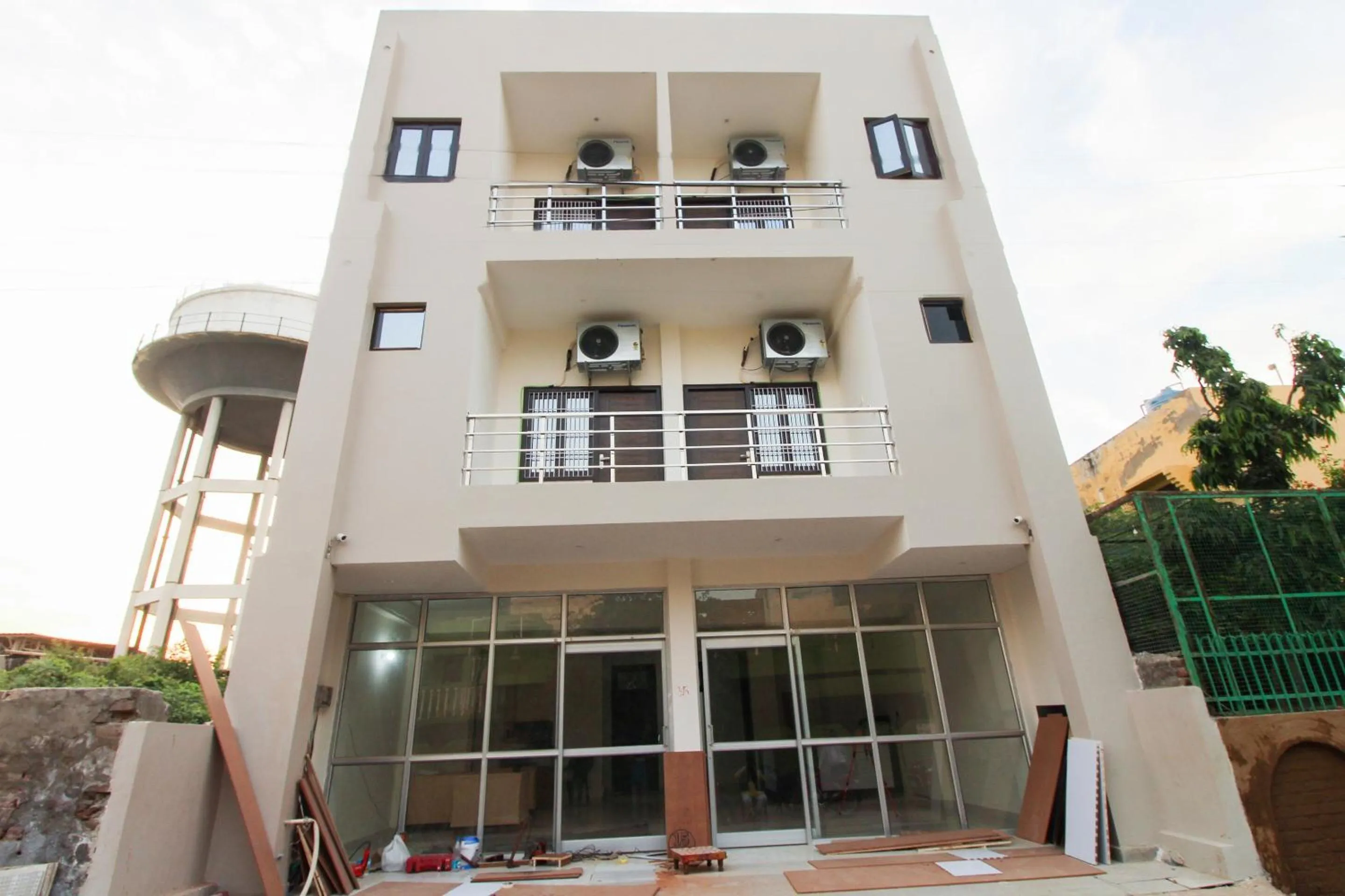 Facade/entrance in Krishna Cottage, Vrindavan