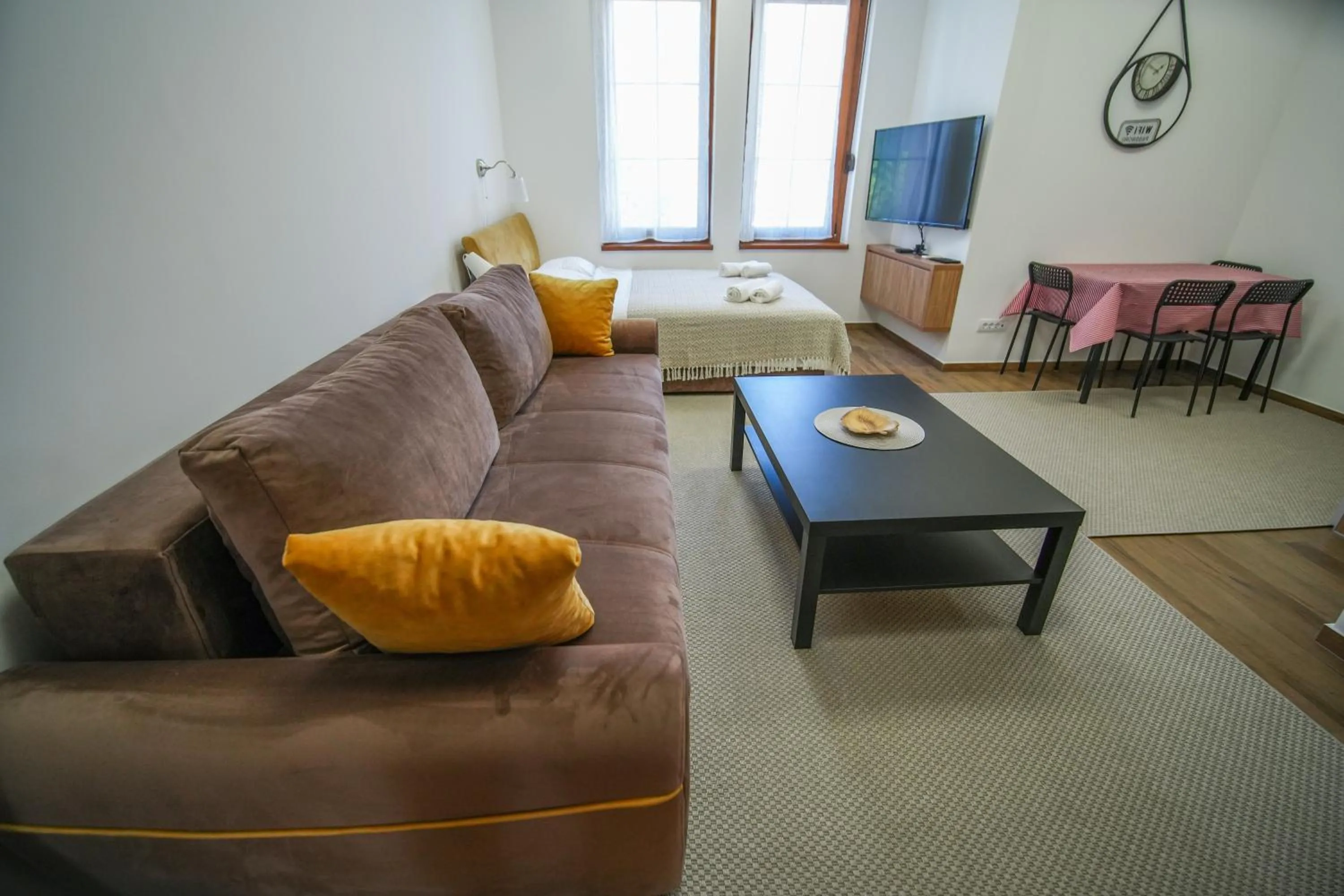 Living room, Bed in PRENOCISTE SOLE
