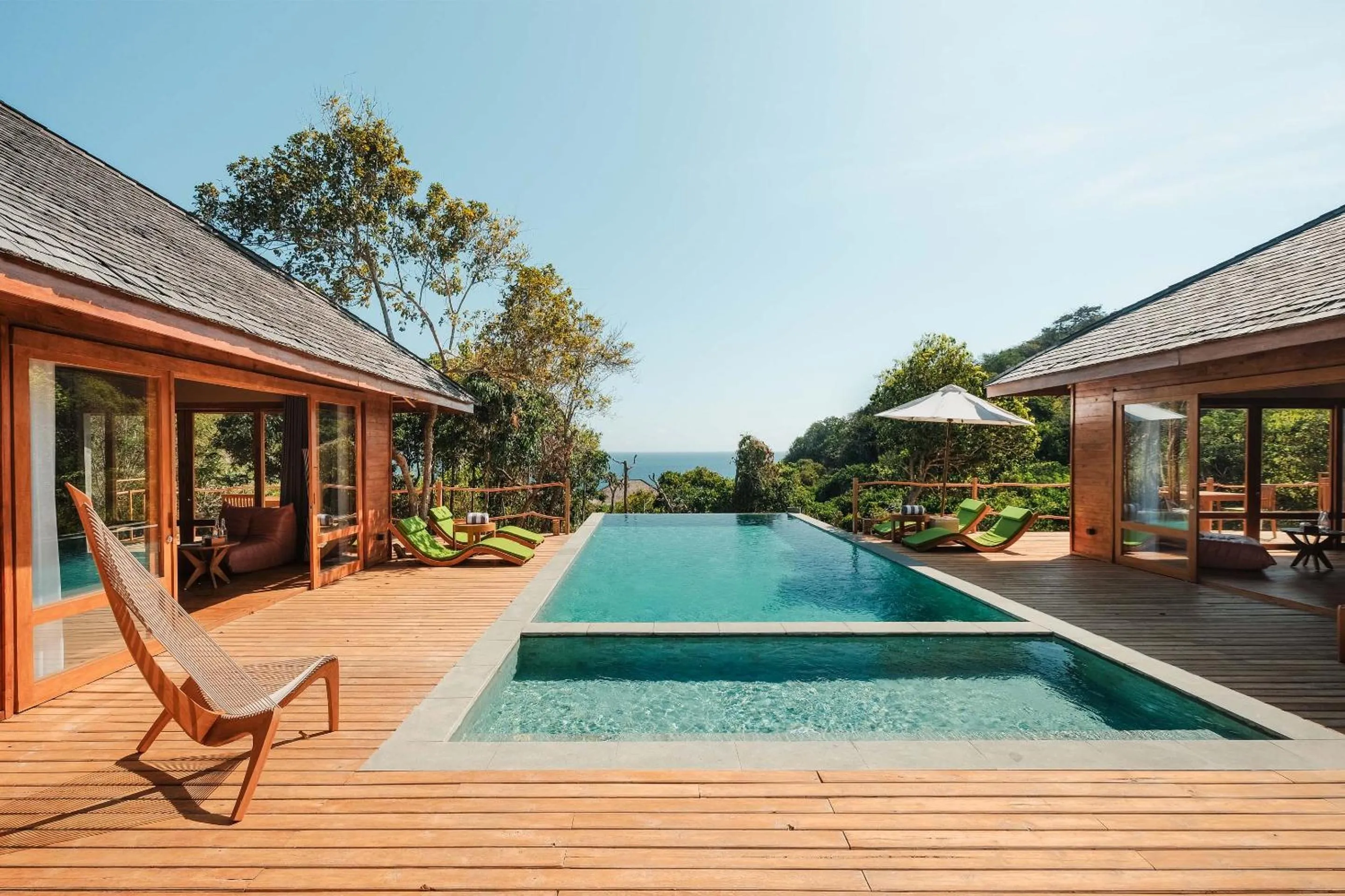 Swimming pool in TUNAK Resort Lombok