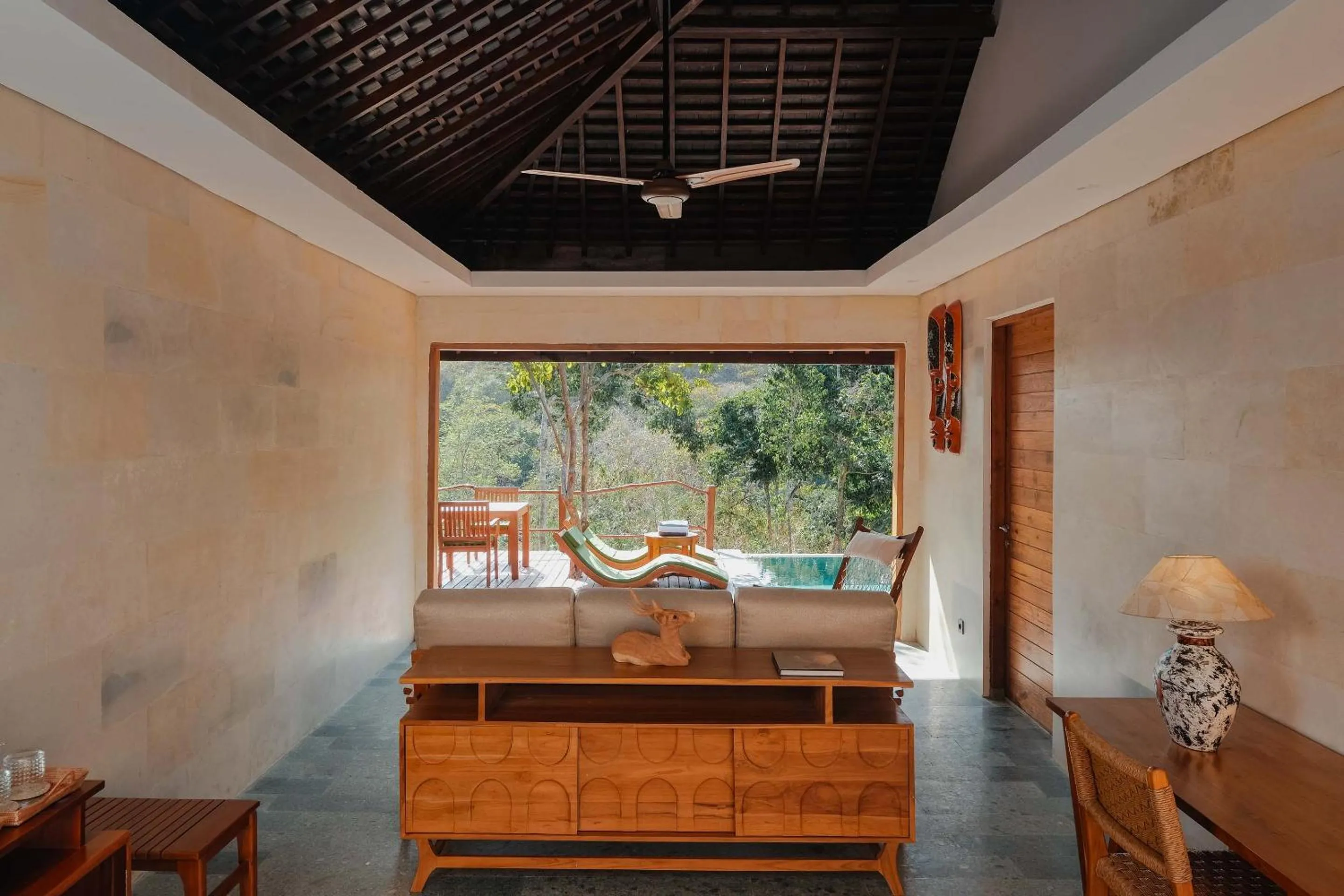 Living room in TUNAK Resort Lombok