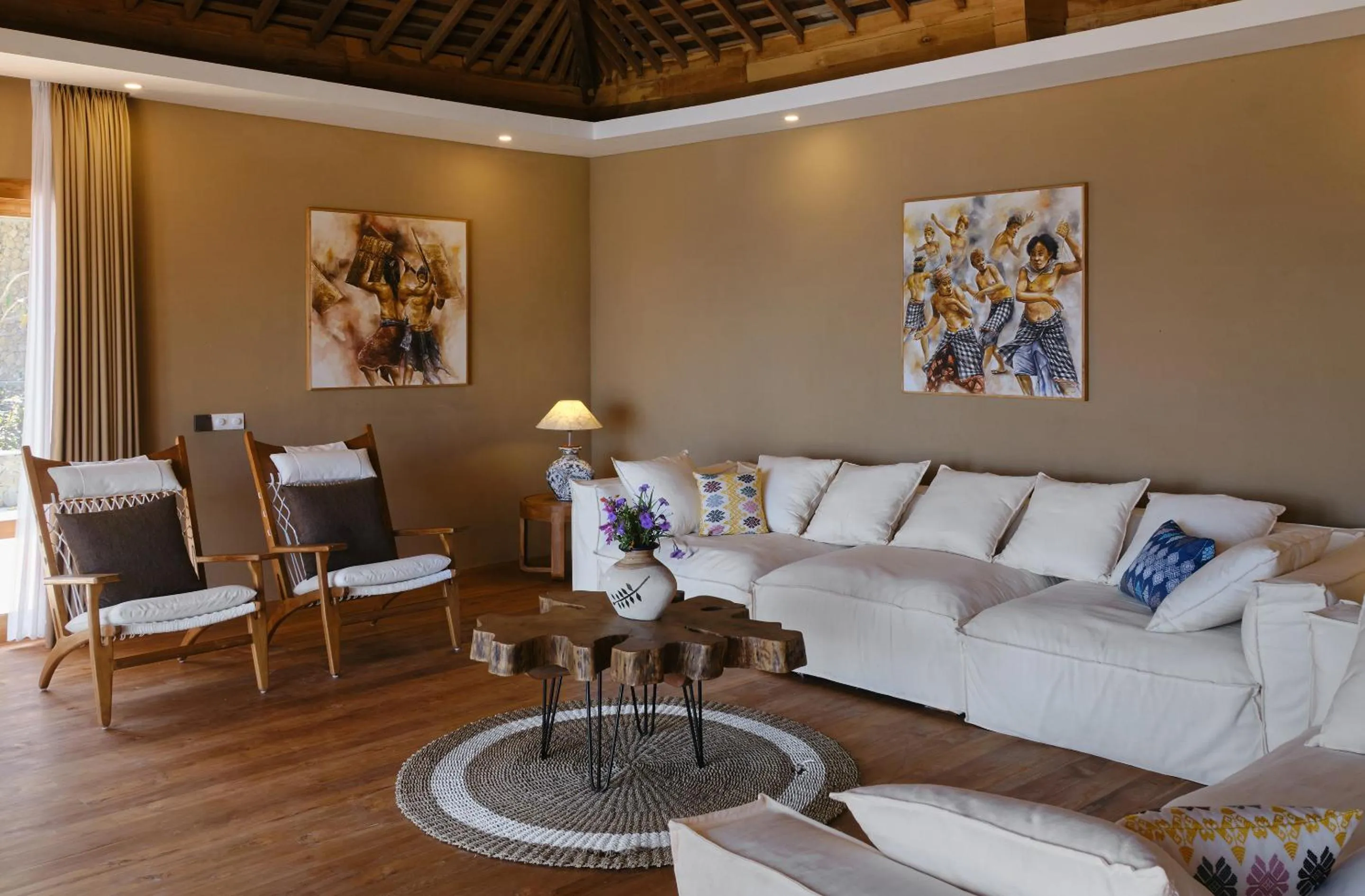 Living room in TUNAK Resort Lombok