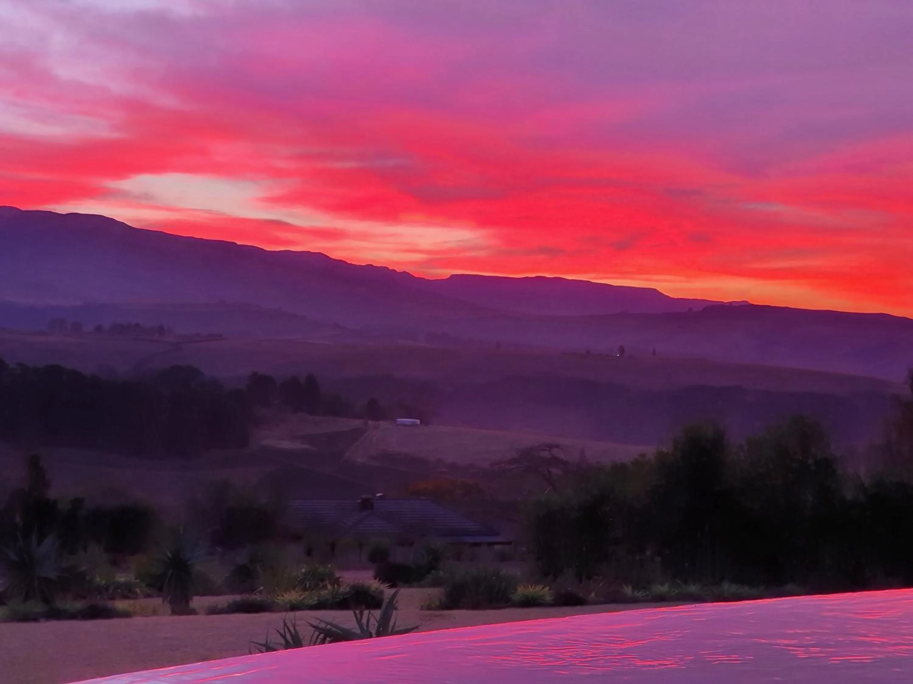 Mountain view in Inkungu Lodge