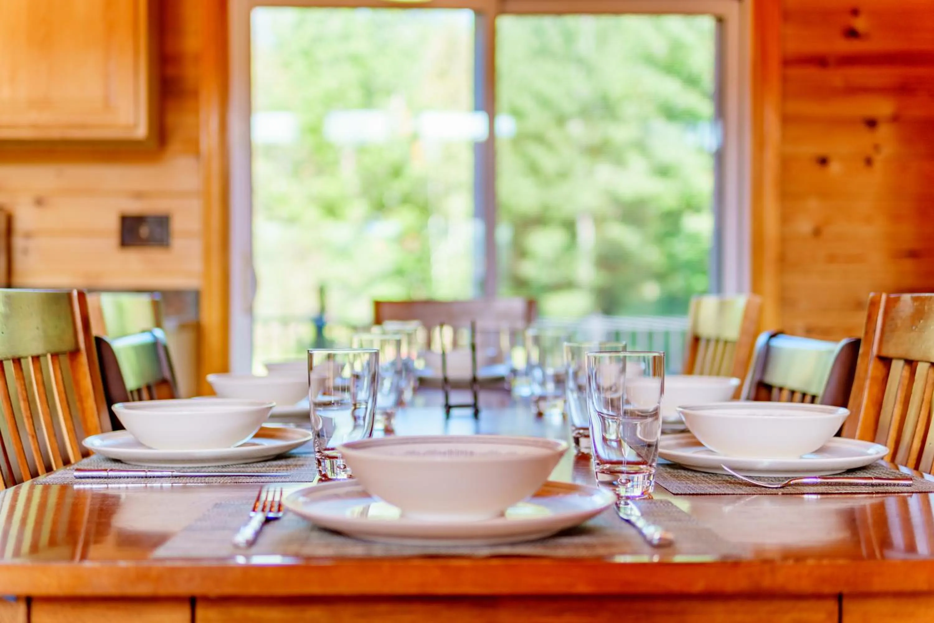 Dining area in Adirondack Alpine Cabin with Hot Tub, Near Whiteface, Lake Placid, Game Rm, Fenced Yard, Views
