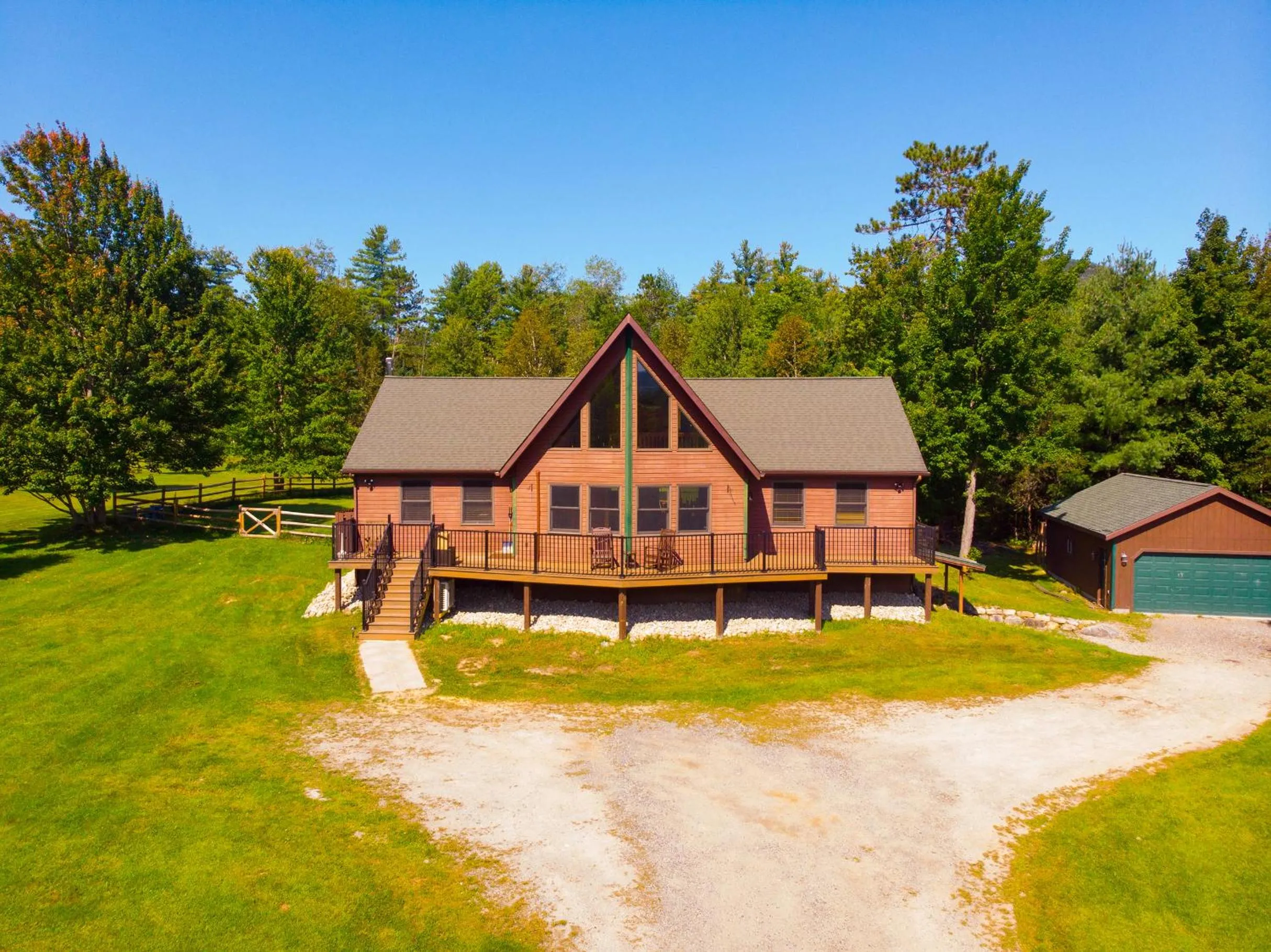 Property building in Adirondack Alpine Cabin with Hot Tub, Near Whiteface, Lake Placid, Game Rm, Fenced Yard, Views