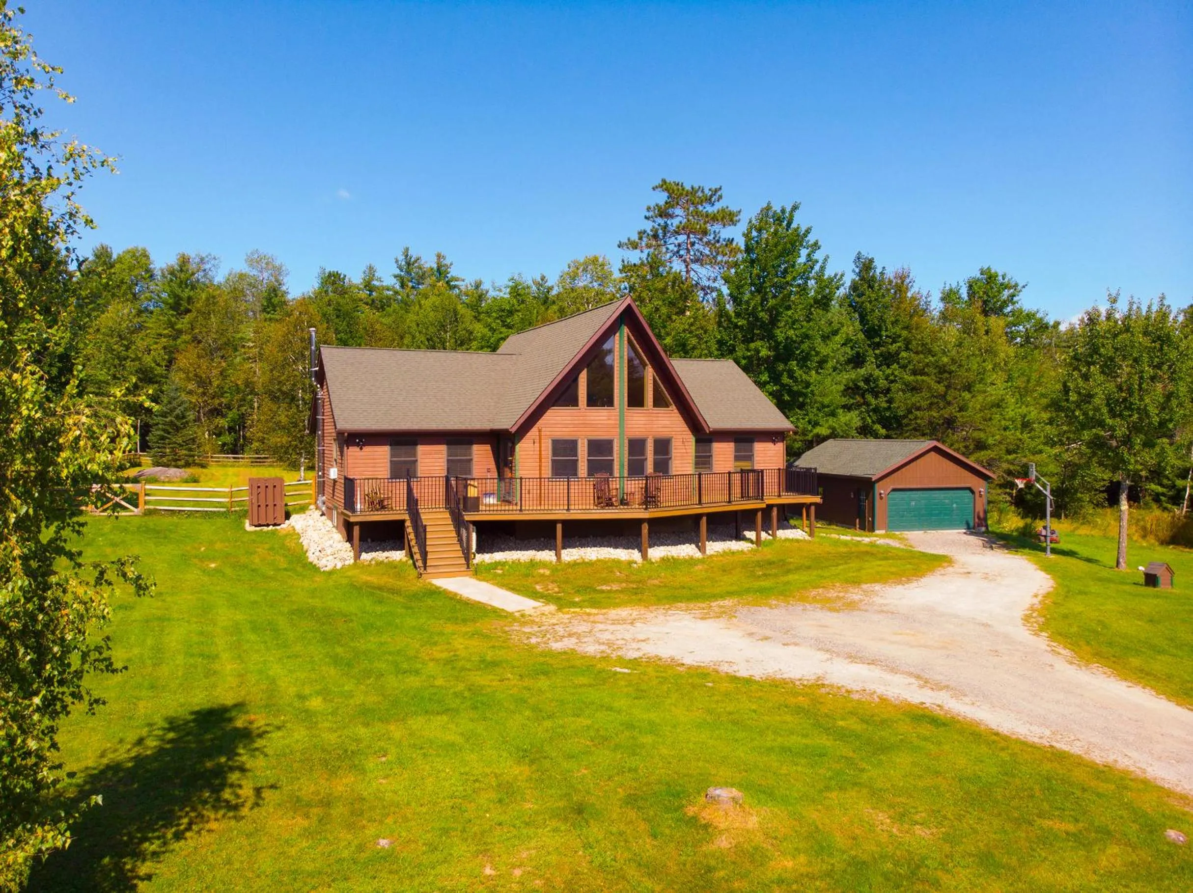 Property building in Adirondack Alpine Cabin with Hot Tub, Near Whiteface, Lake Placid, Game Rm, Fenced Yard, Views